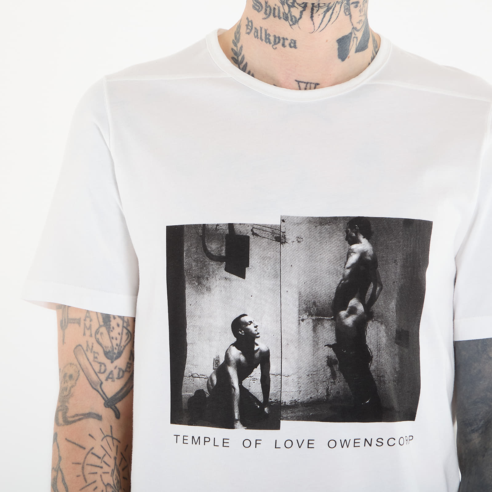 Magliette Rick Owens DRKSHDW Level T-Shirt Milk/ Black