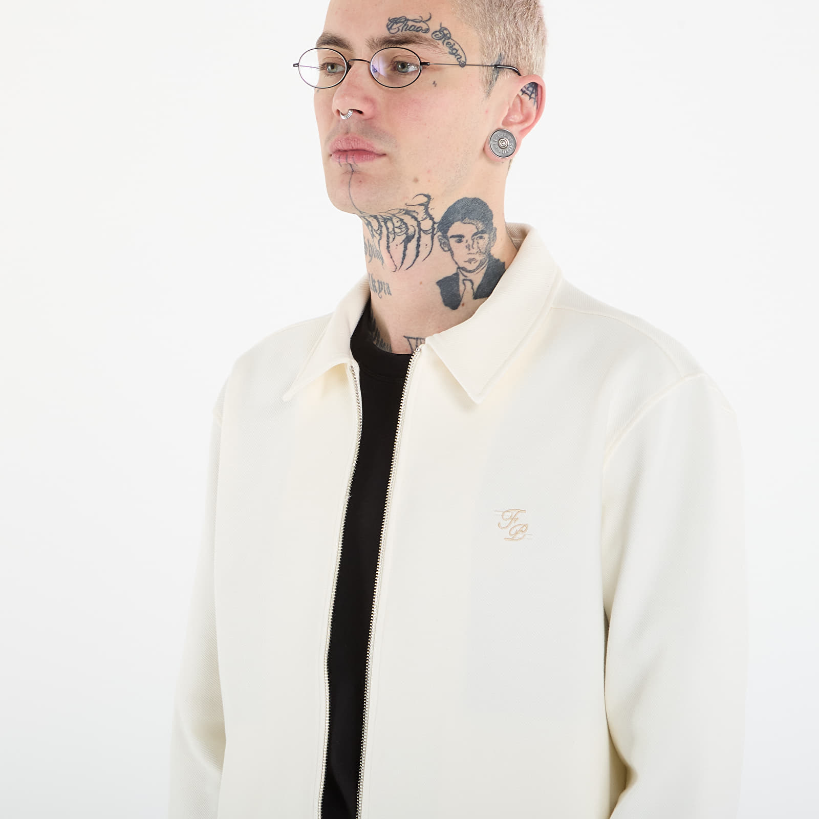 Herrenjacken Filling Pieces Coach Jacket Logo Antique White