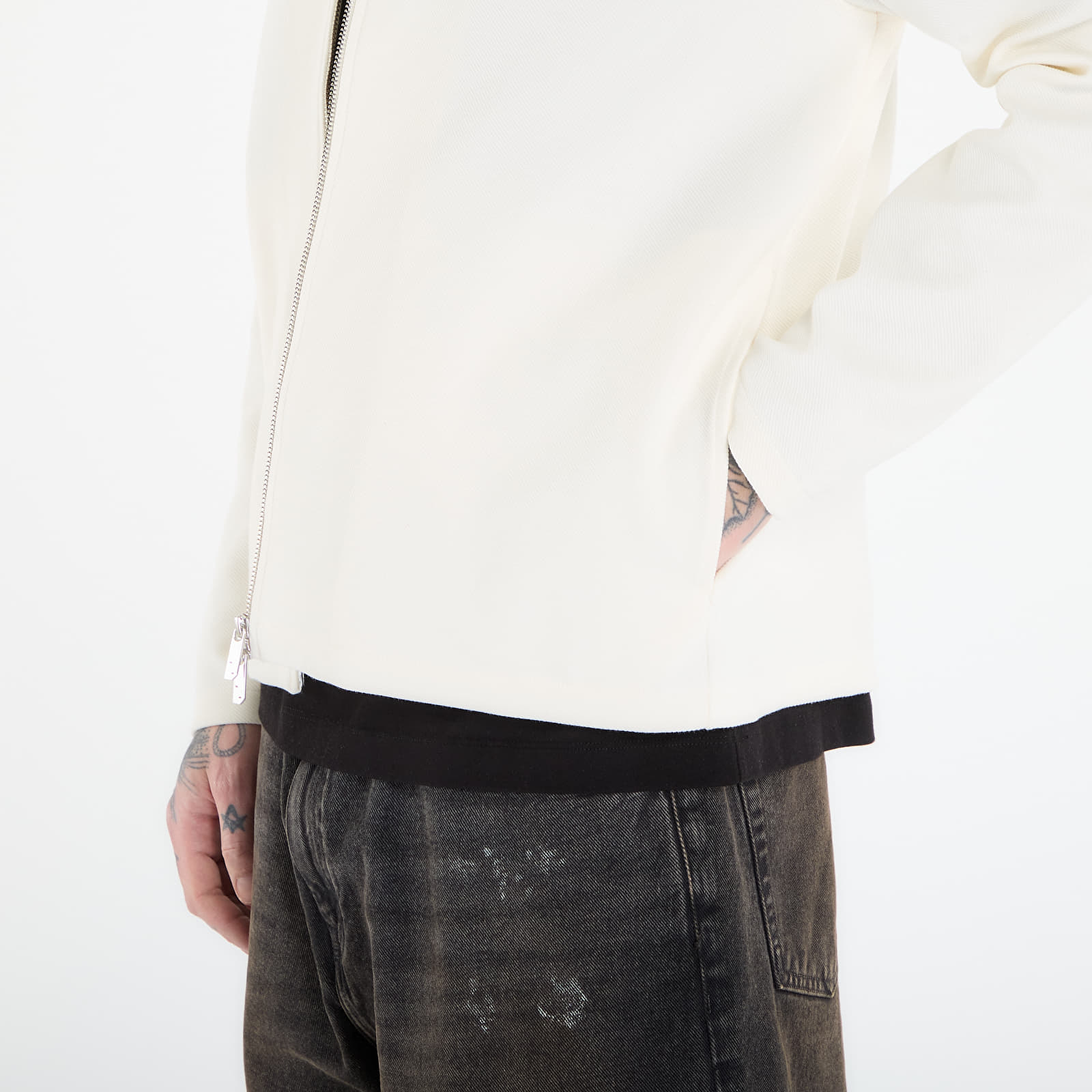 Herrenjacken Filling Pieces Coach Jacket Logo Antique White