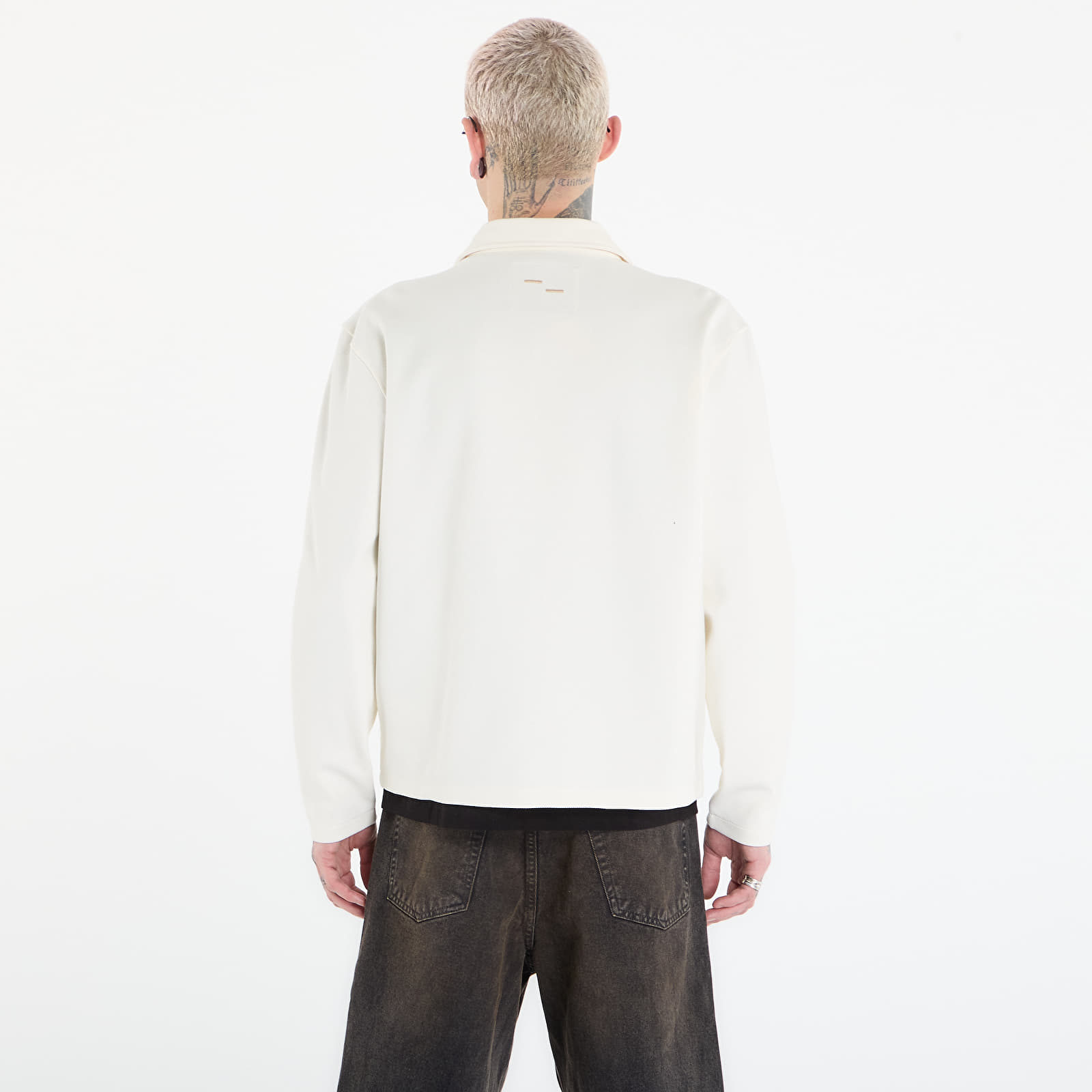 Herrenjacken Filling Pieces Coach Jacket Logo Antique White