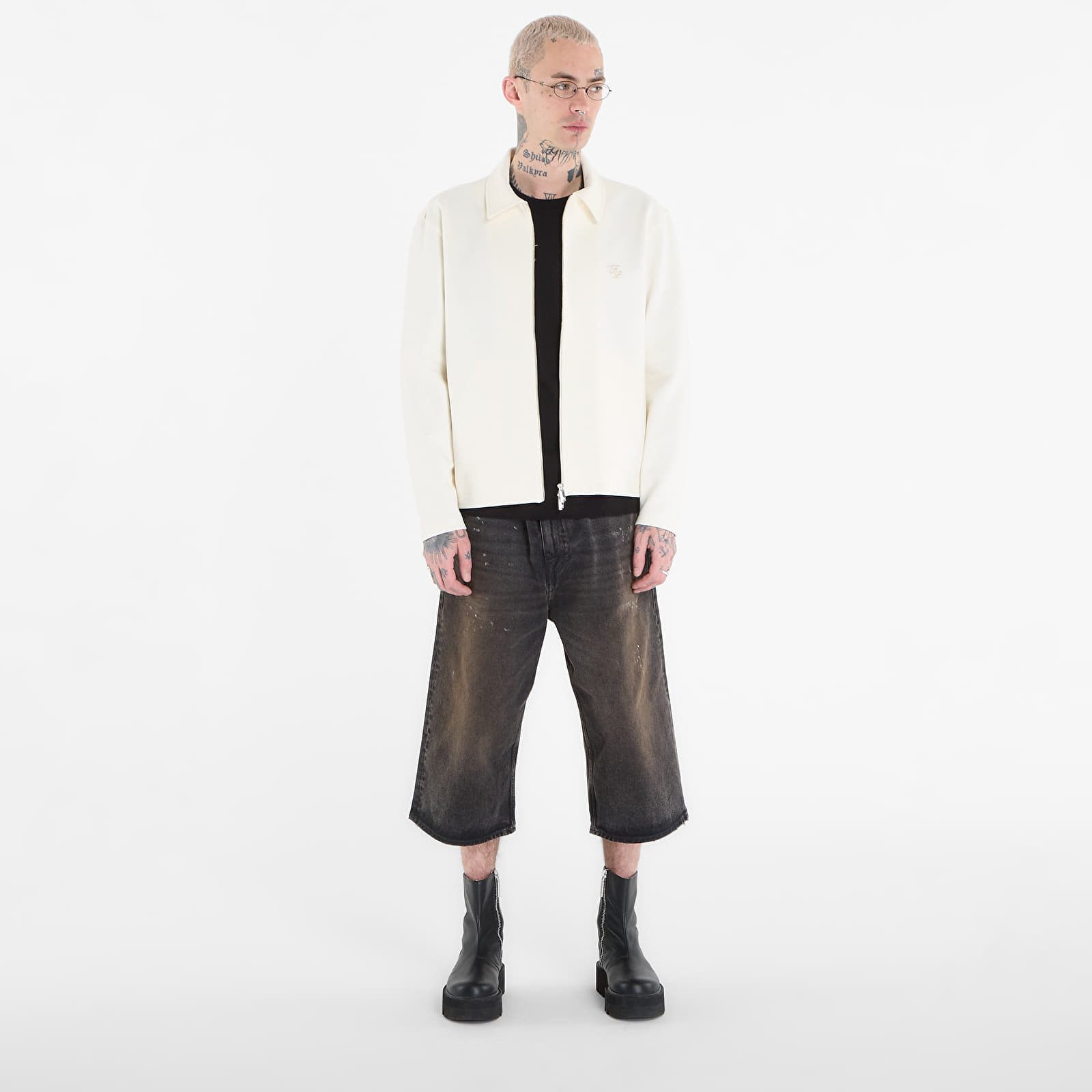 Herrenjacken Filling Pieces Coach Jacket Logo Antique White