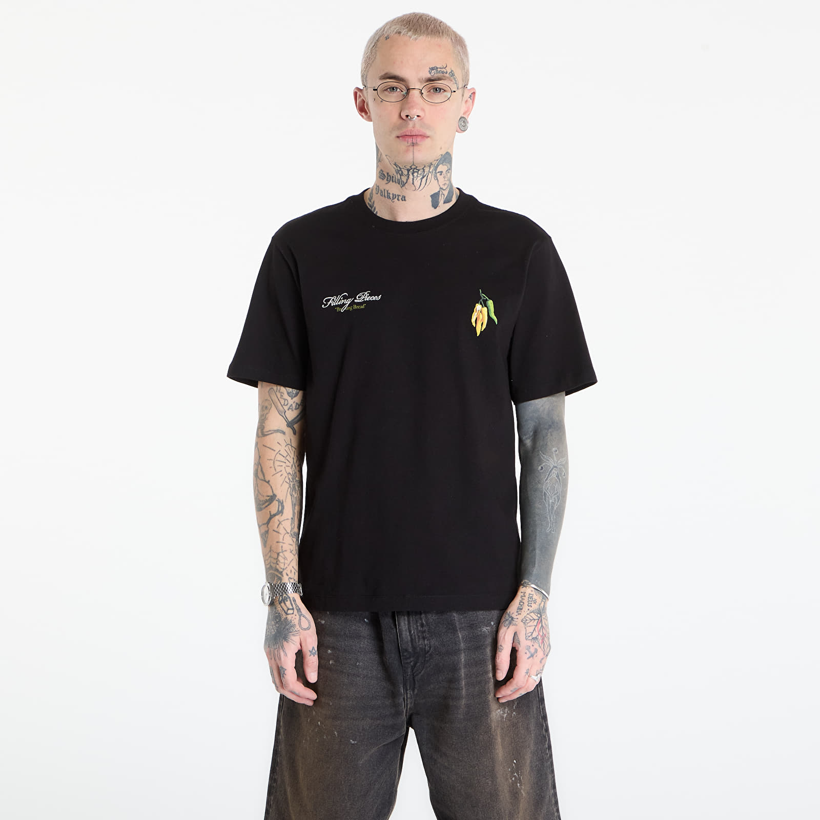 Männer T-Shirts Filling Pieces T-Shirt Pepper Black