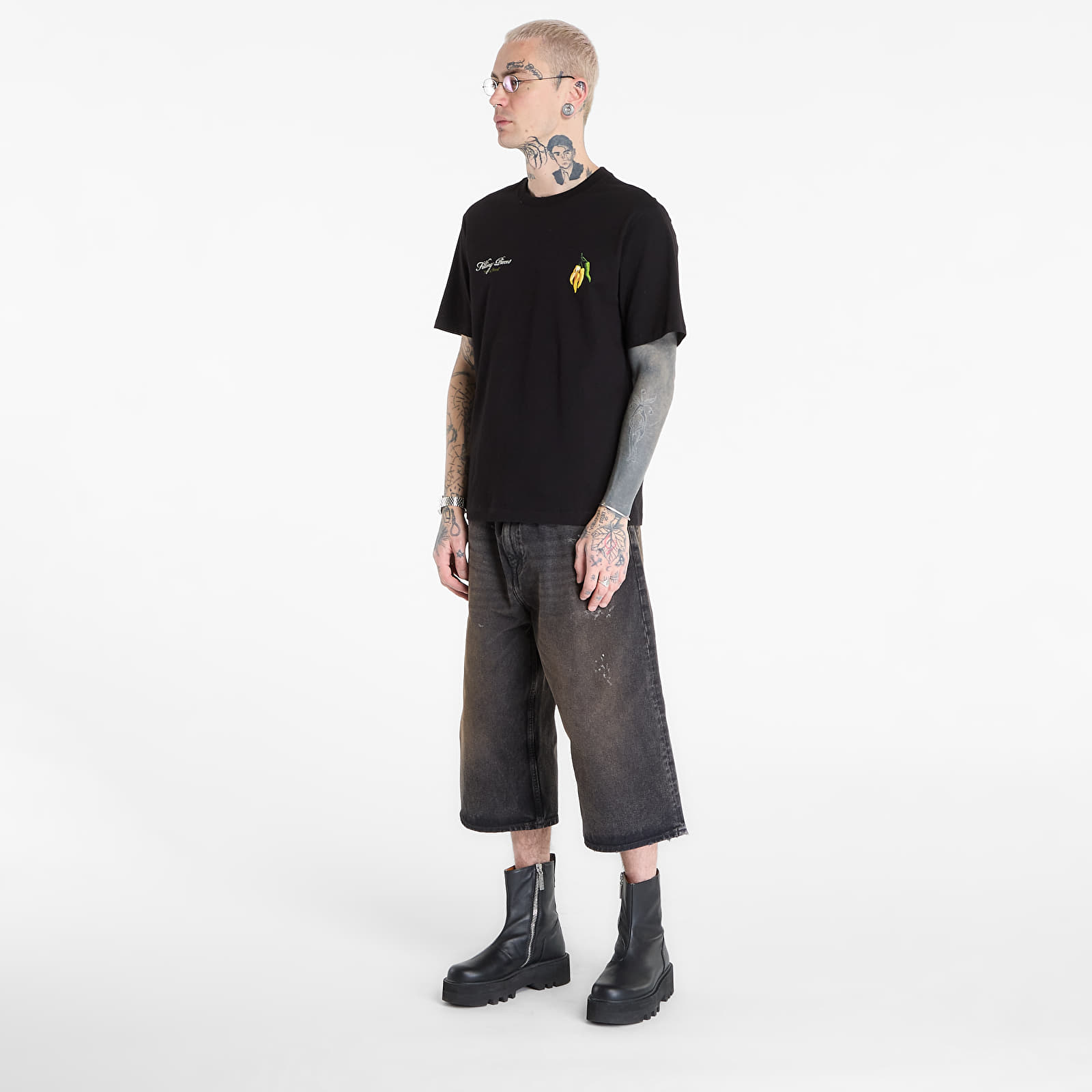 Männer T-Shirts Filling Pieces T-Shirt Pepper Black