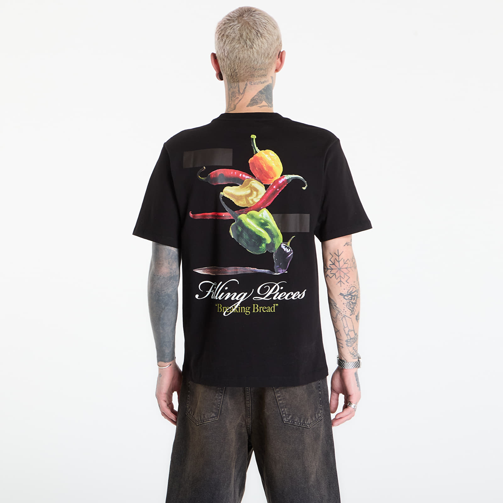 Männer T-Shirts Filling Pieces T-Shirt Pepper Black