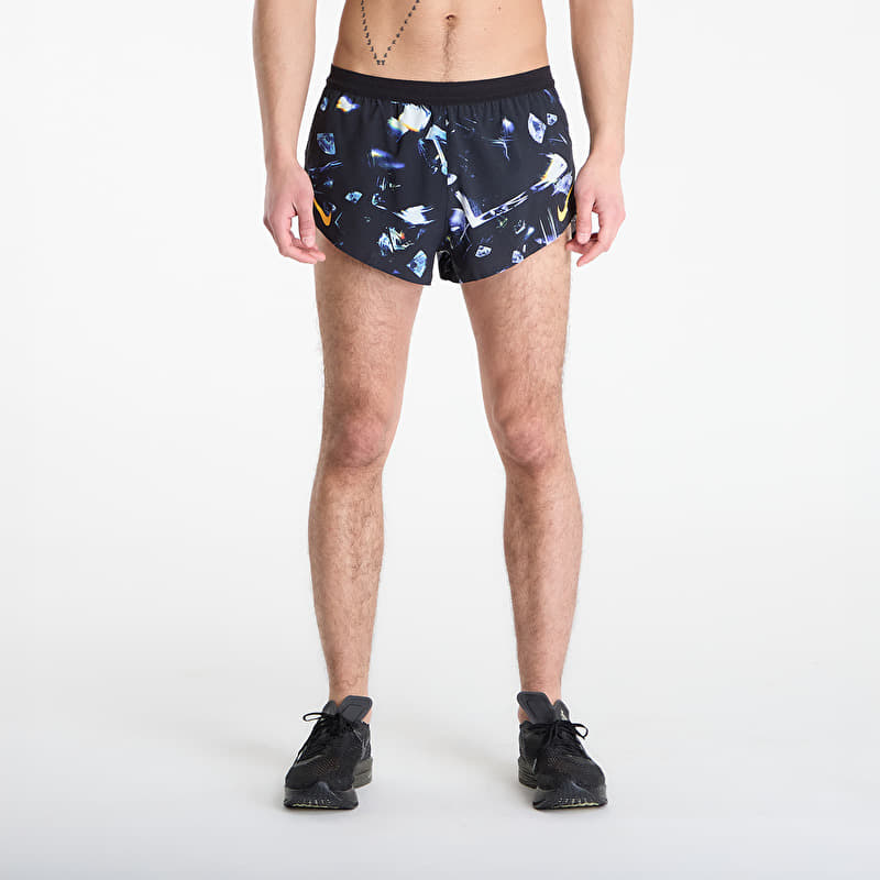 Kratke hlače Nike AeroSwift Glam Men's Dri-FIT ADV 2" Brief-Lined Running Shorts Black/ Laser Orange