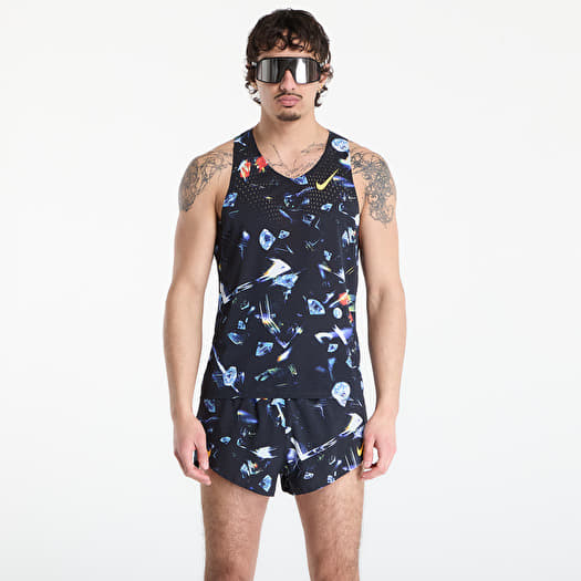 Nike AeroSwift Glam Men's Dri-FIT ADV Running Singlet Black/ Laser Orange