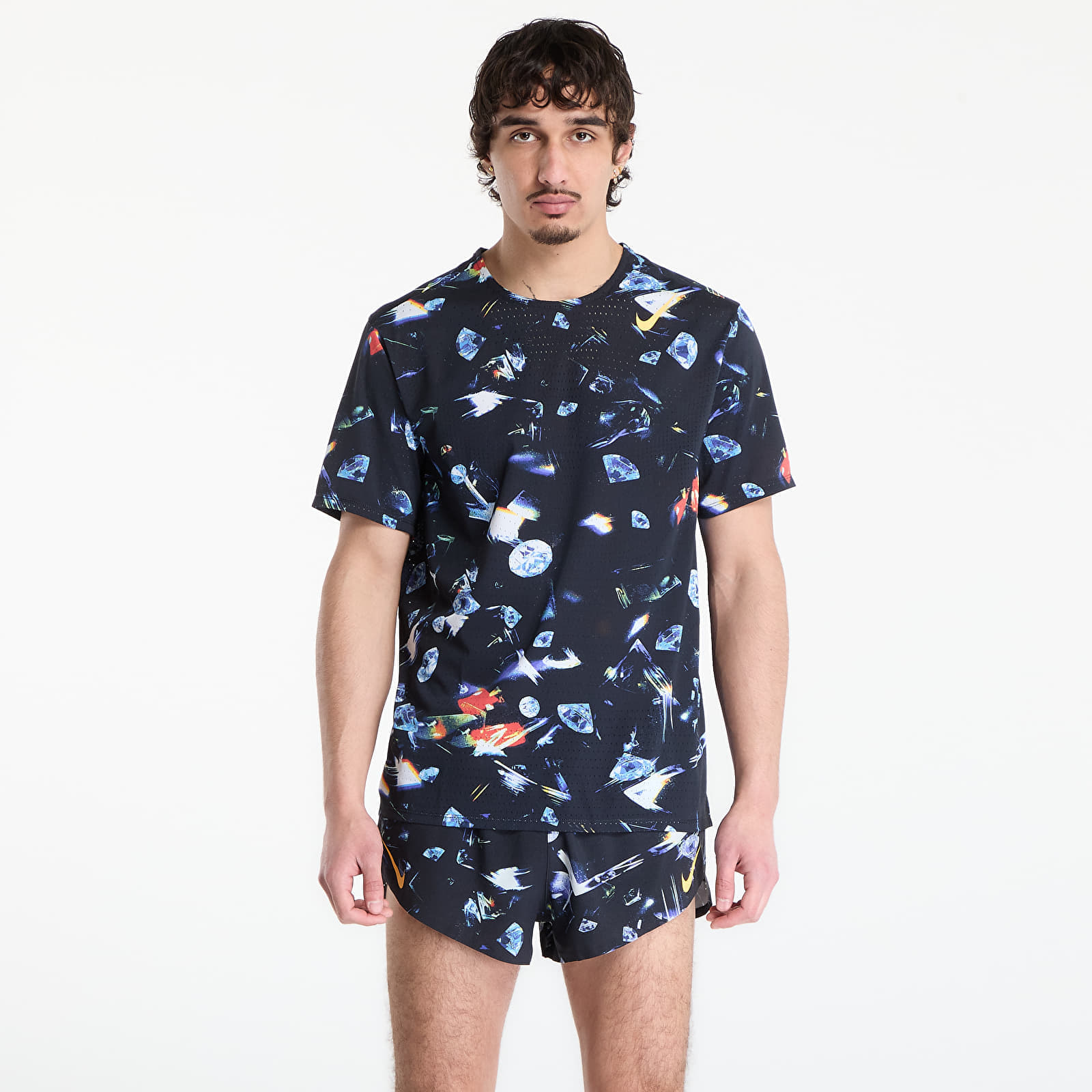 Тениска Nike AeroSwift Men's Dri-FIT ADV Short-Sleeve Running Top Black/ Laser Orange S