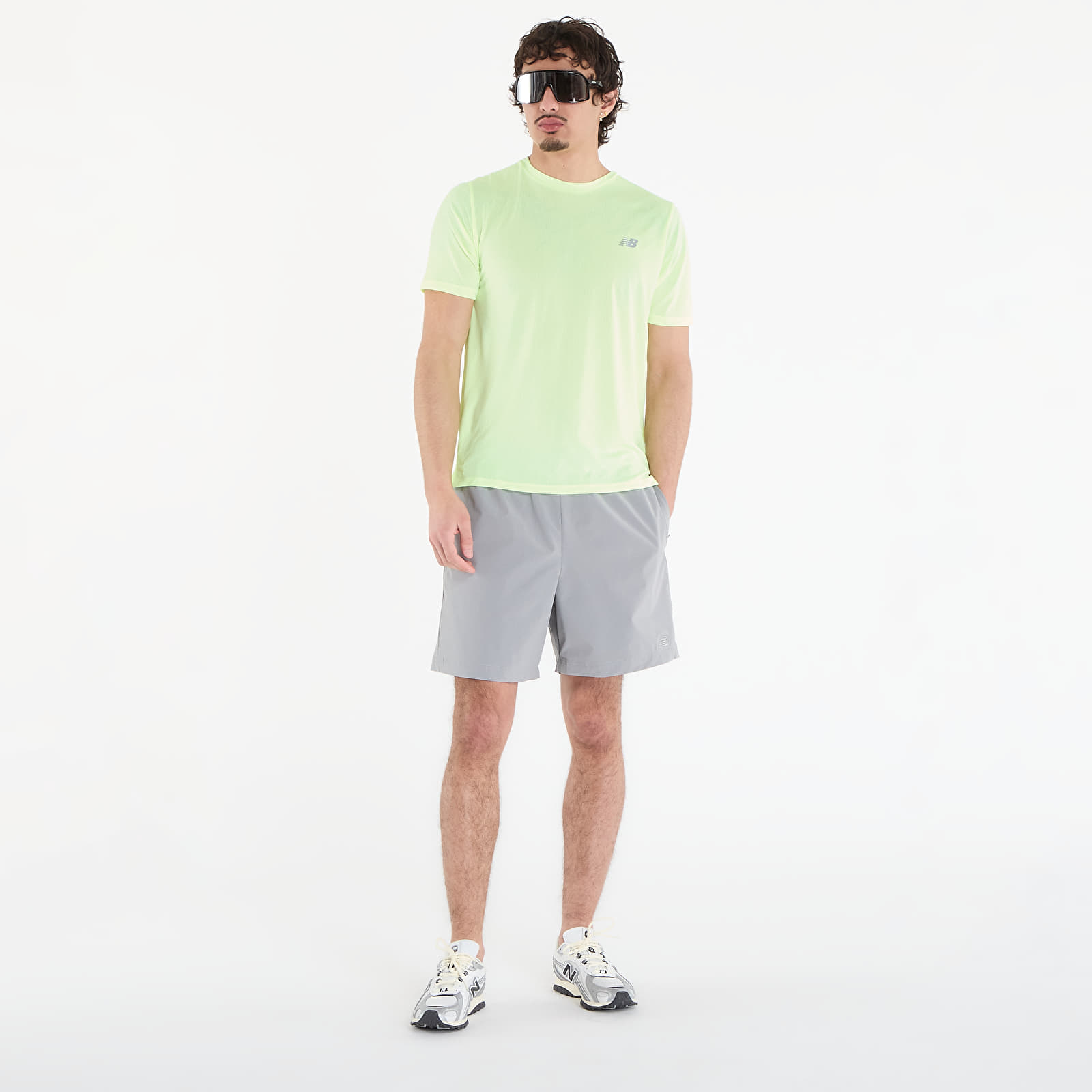 Shorts New Balance Athletics Stretch Woven Short 7" Grey