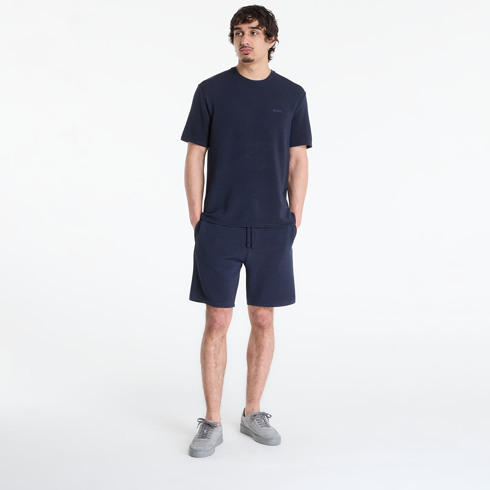 T-Shirts Hugo Boss Rib T-Shirt Blue