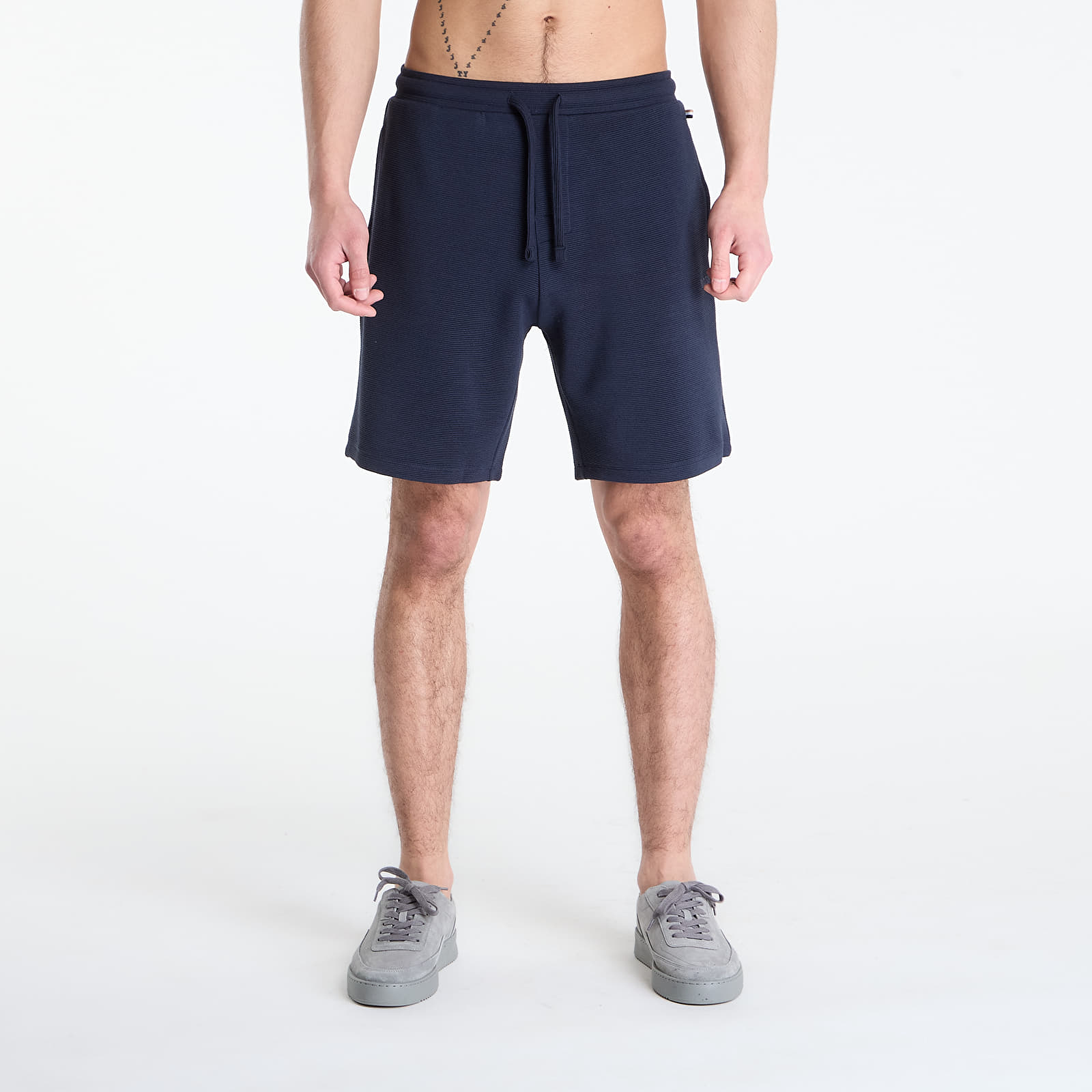 Rövidnadrágok Hugo Boss Rib Shorts Blue