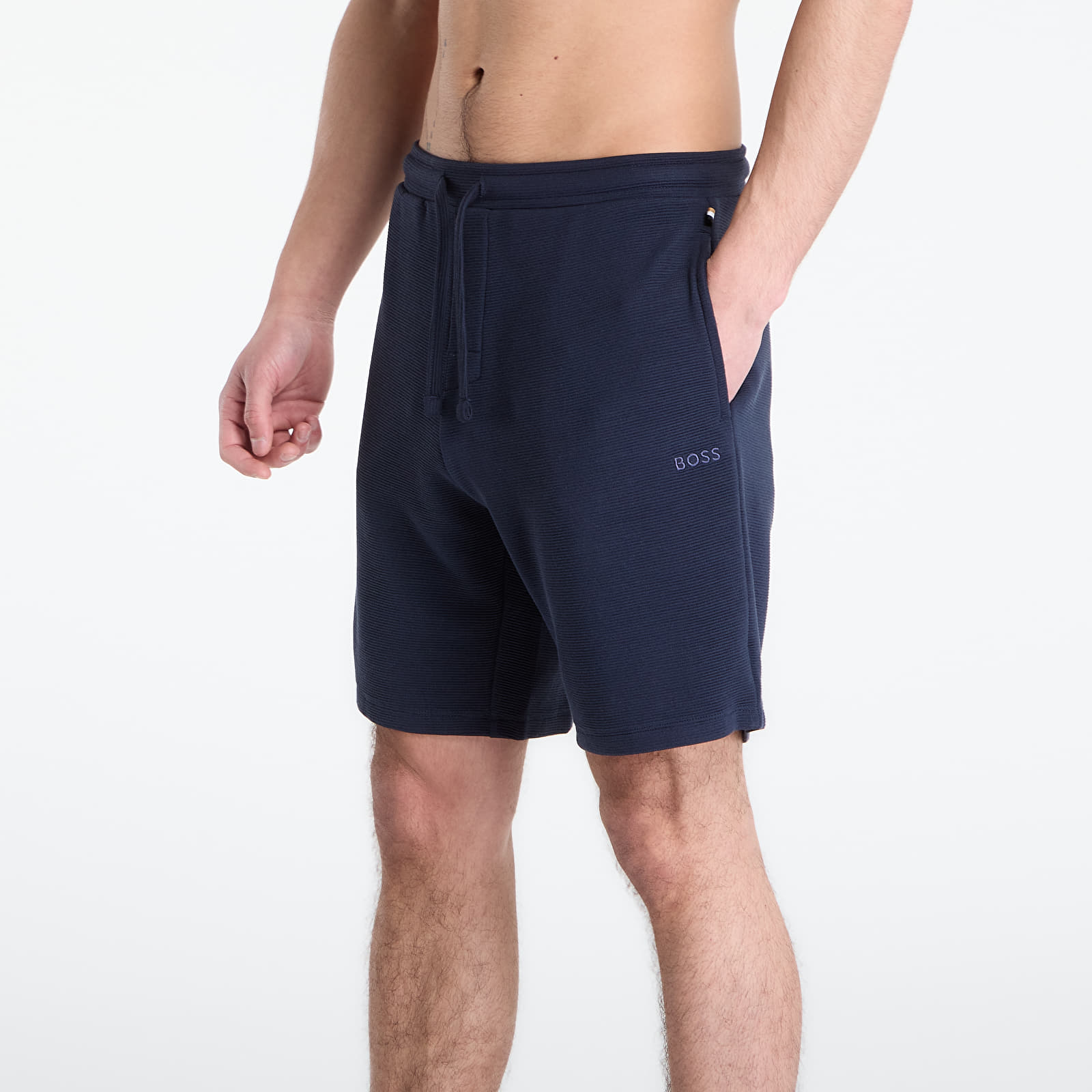 Rövidnadrágok Hugo Boss Rib Shorts Blue