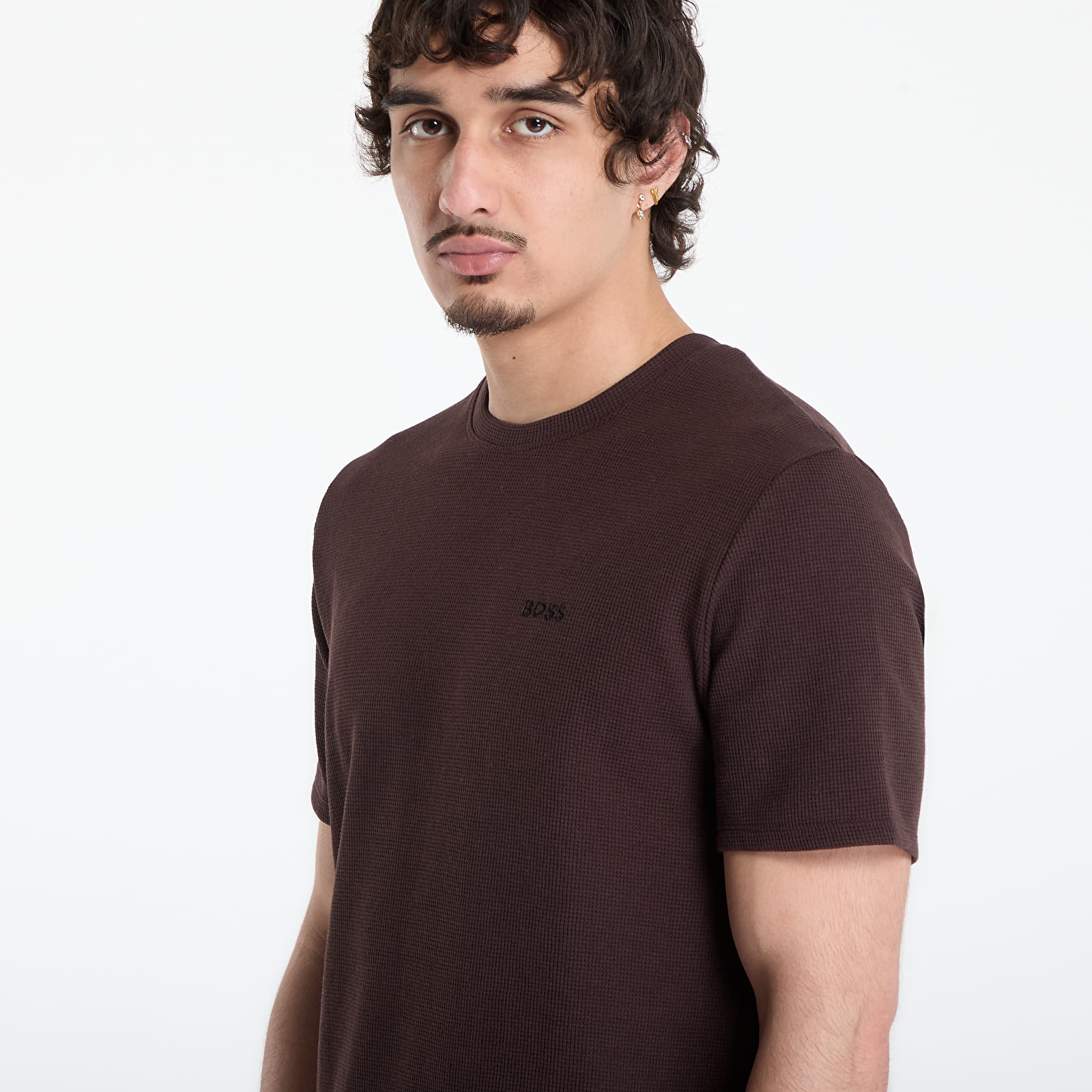 T-shirts Hugo Boss Pyjama T-Shirt With Embroidered Logo Dark Brown