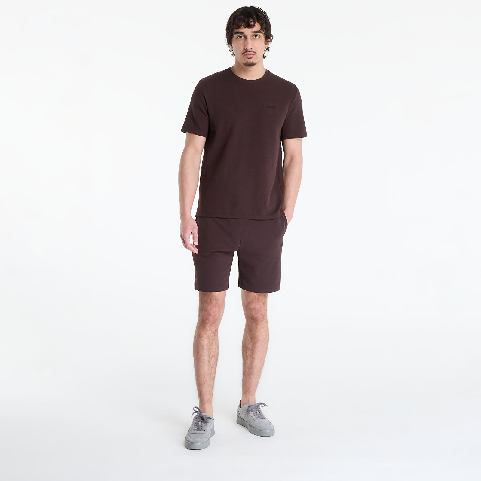 T-shirts Hugo Boss Pyjama T-Shirt With Embroidered Logo Dark Brown
