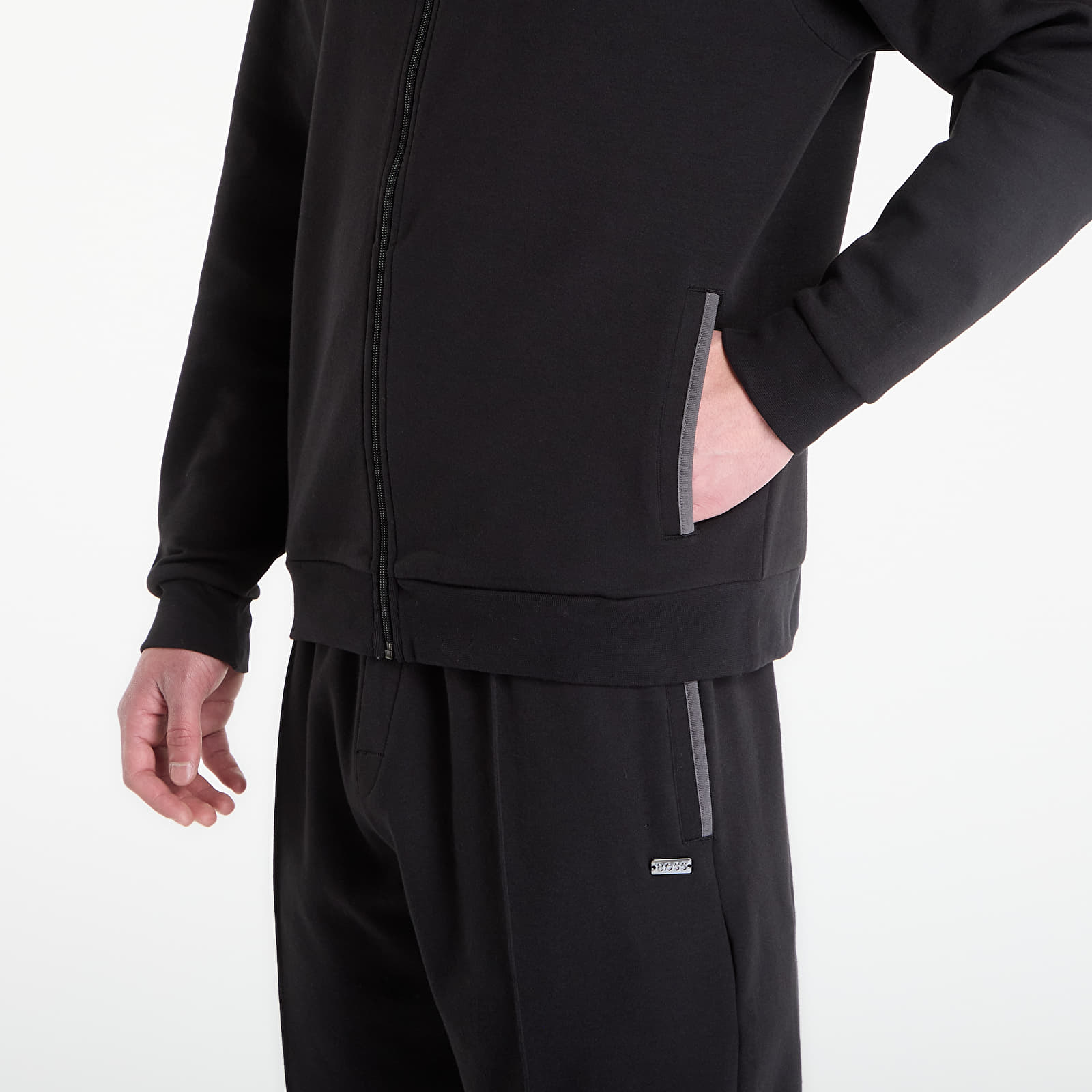 Sweatjacken und Sweatshirts Hugo Boss Sense Hooded Jacket Black