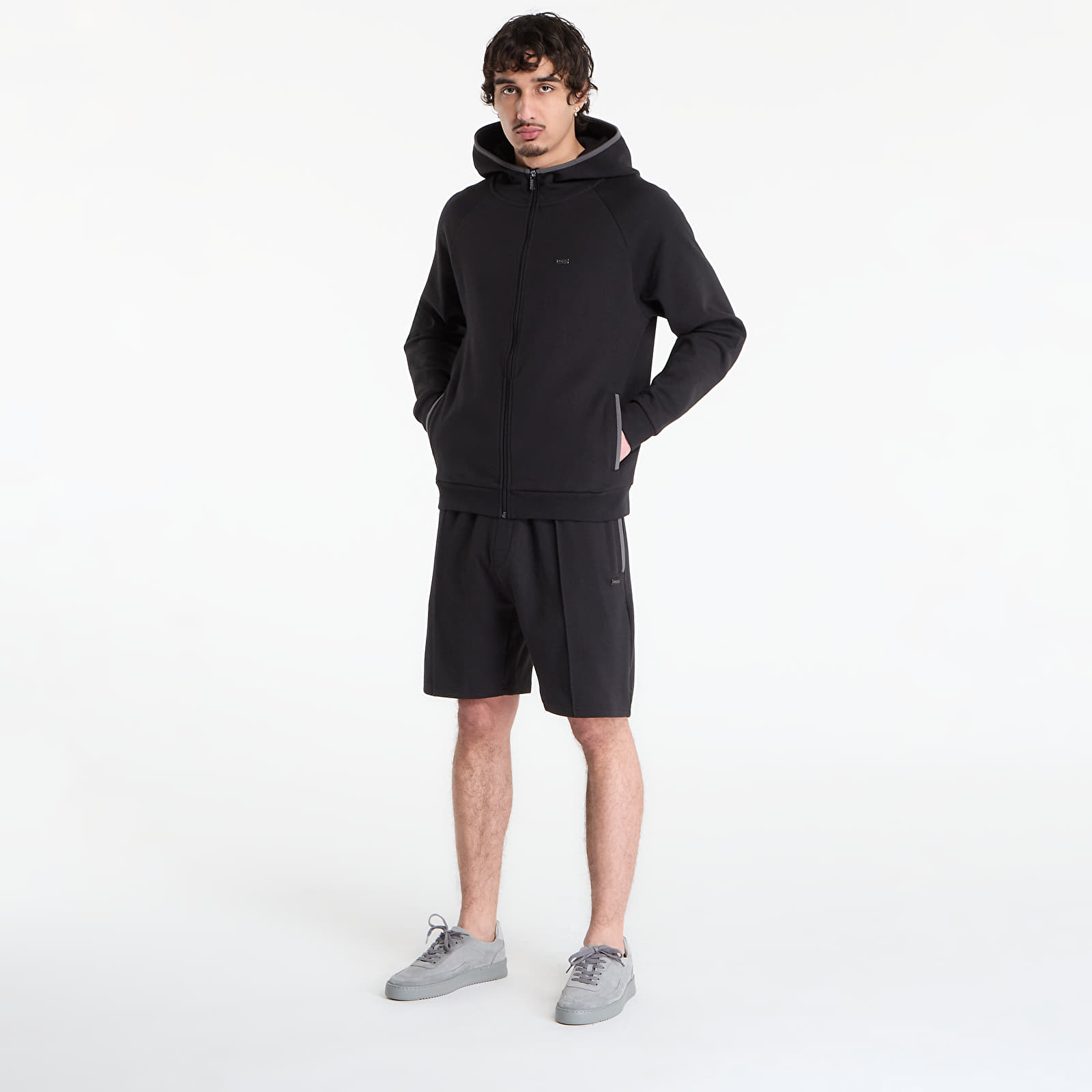 Sweatjacken und Sweatshirts Hugo Boss Sense Hooded Jacket Black