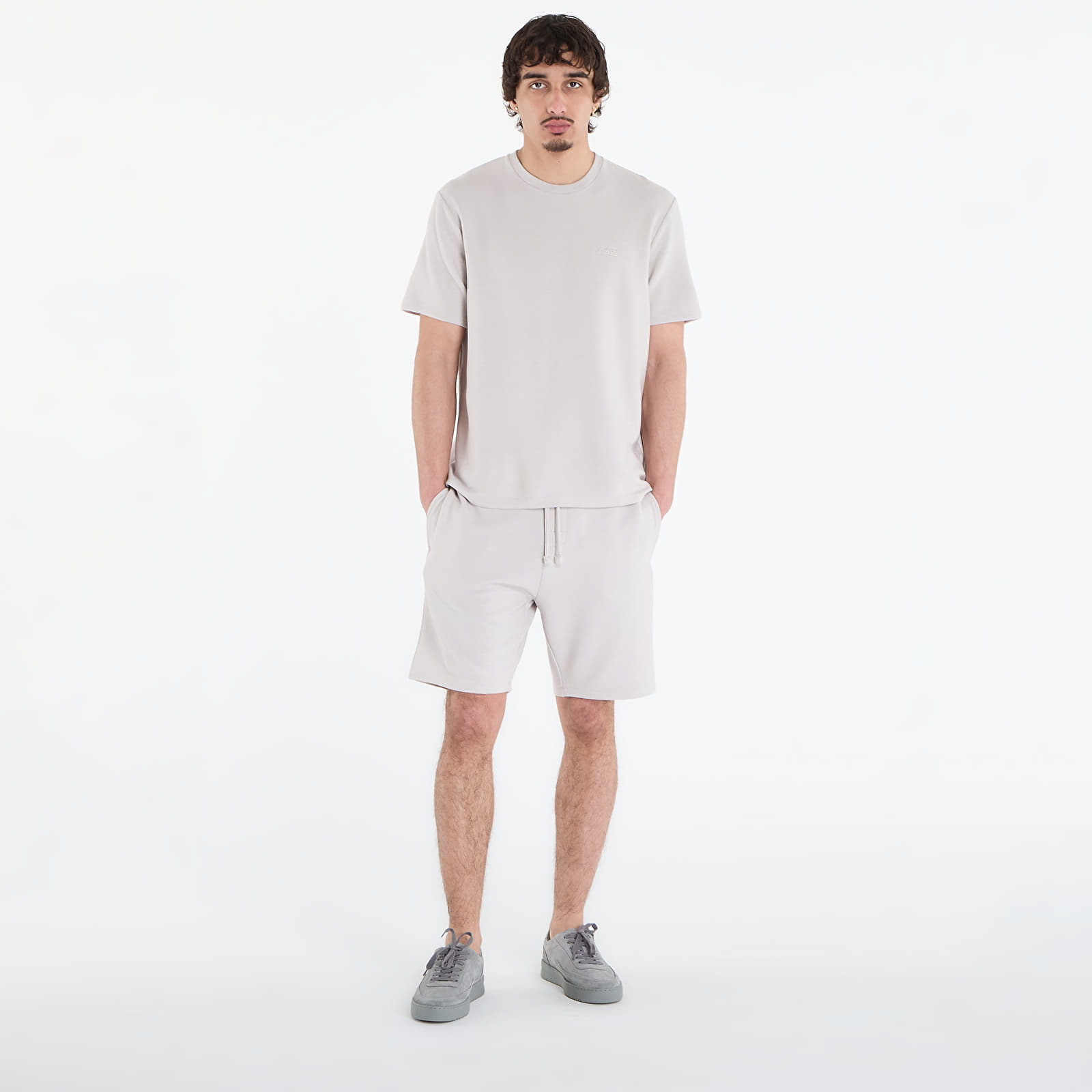 Szorty Hugo Boss Rib Shorts Light Grey