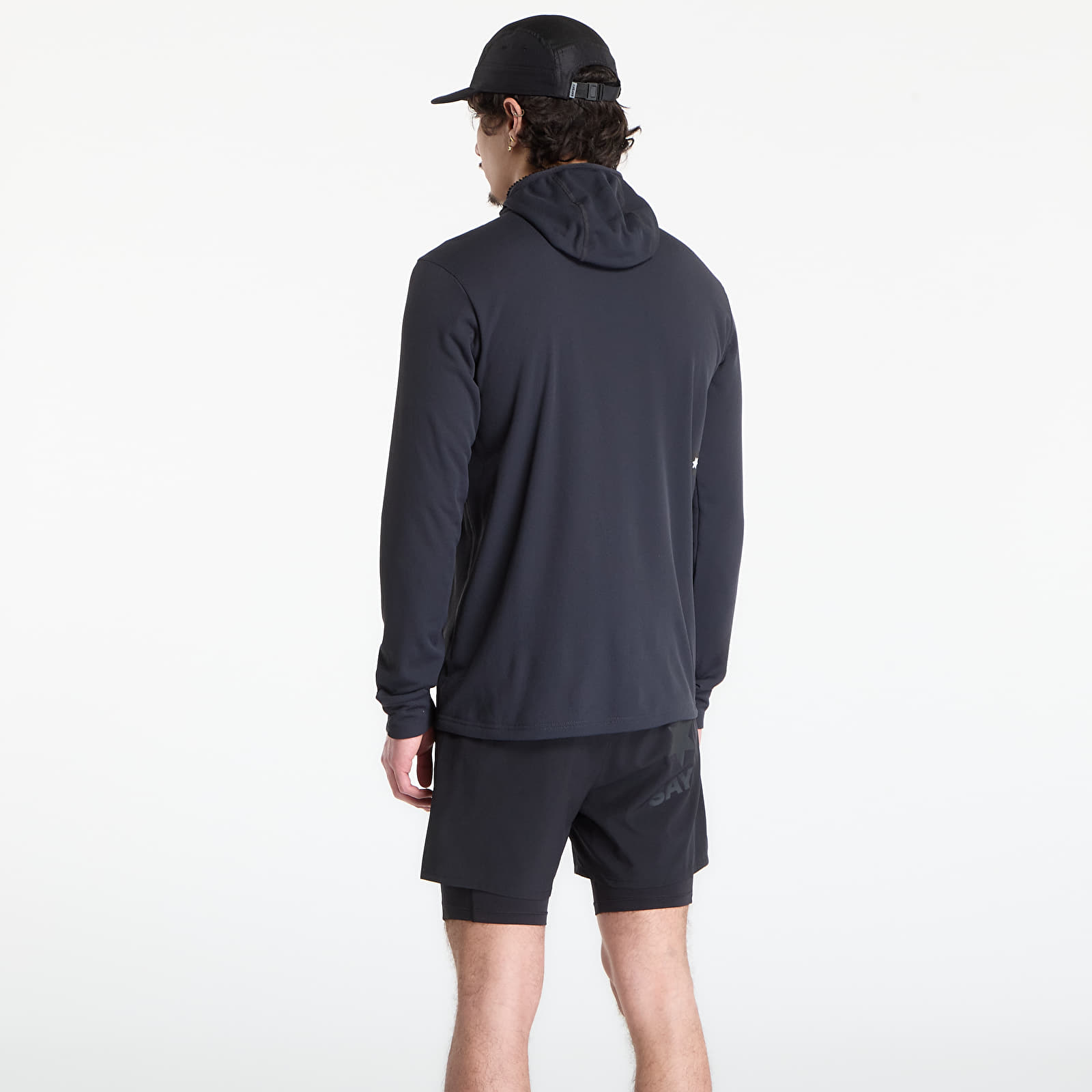 Hættetrøjer og sweatshirts SAYSKY Combat Half Zip Fleece Hoodie Black
