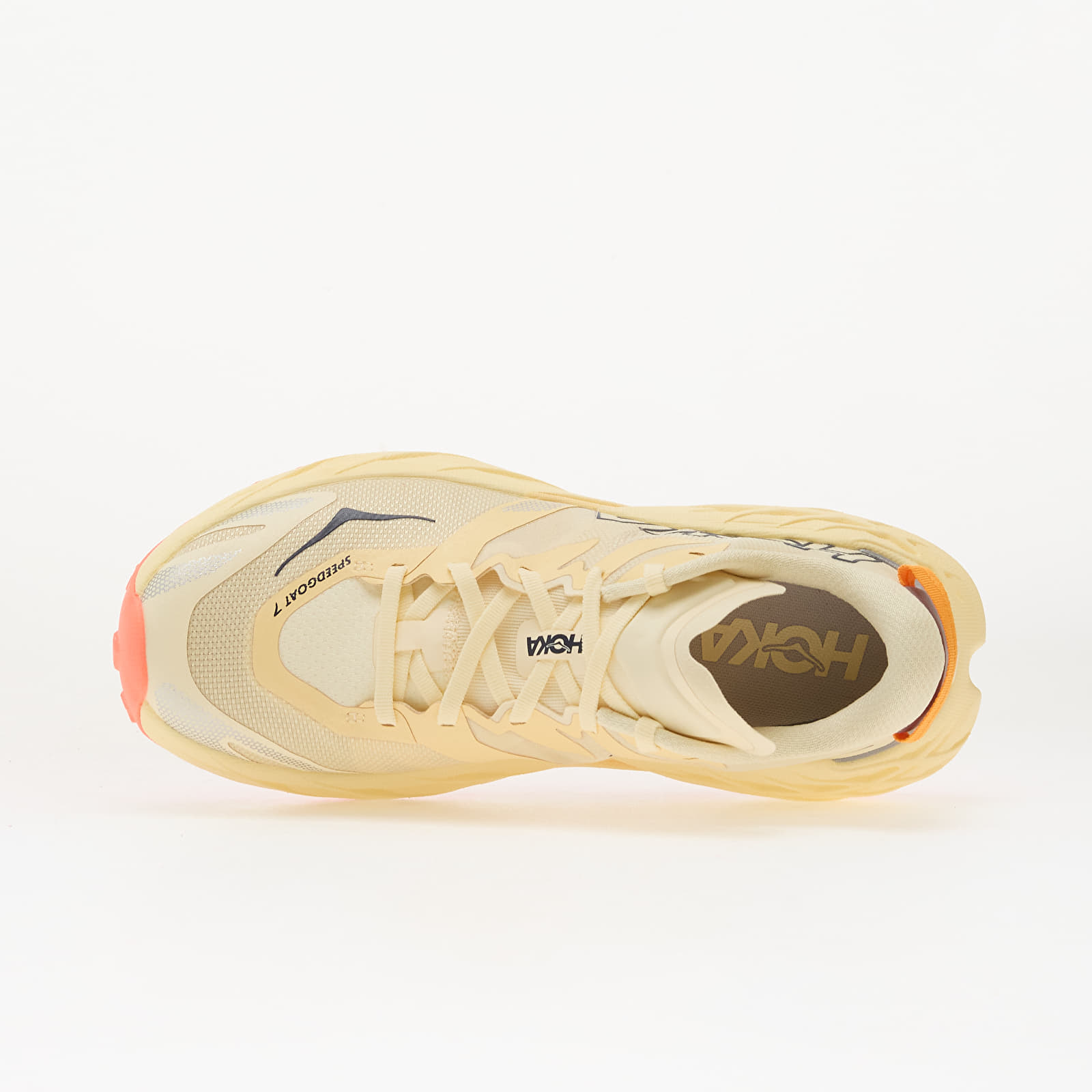 Damesschoenen Hoka® W Speedgoat 7 Vintage Yellow/ Neon Flame