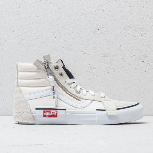 Vans cut and paste white top