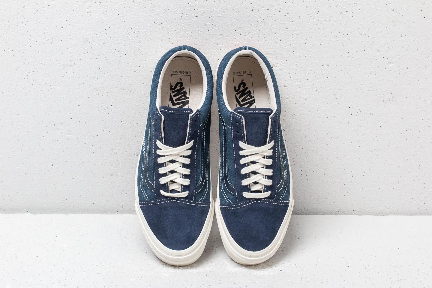 Vans vault og old skool lx checkerboard & majolica blue store