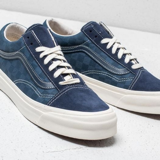Men s shoes Vans OG Old Skool LX Suede Canvas Checkerboard Footshop