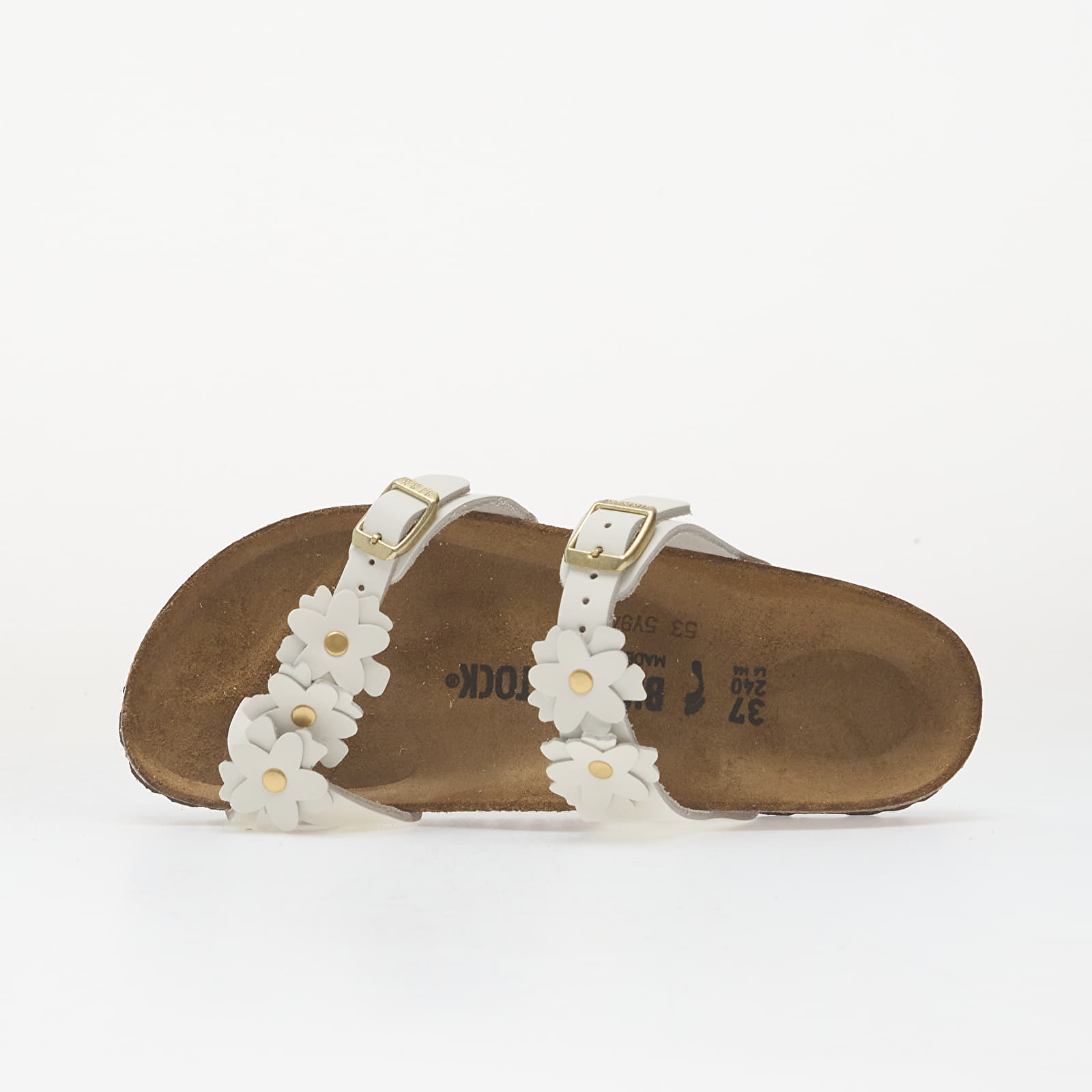 Dámske topánky a tenisky Birkenstock Mayari Flower Embellishment Leather Women White
