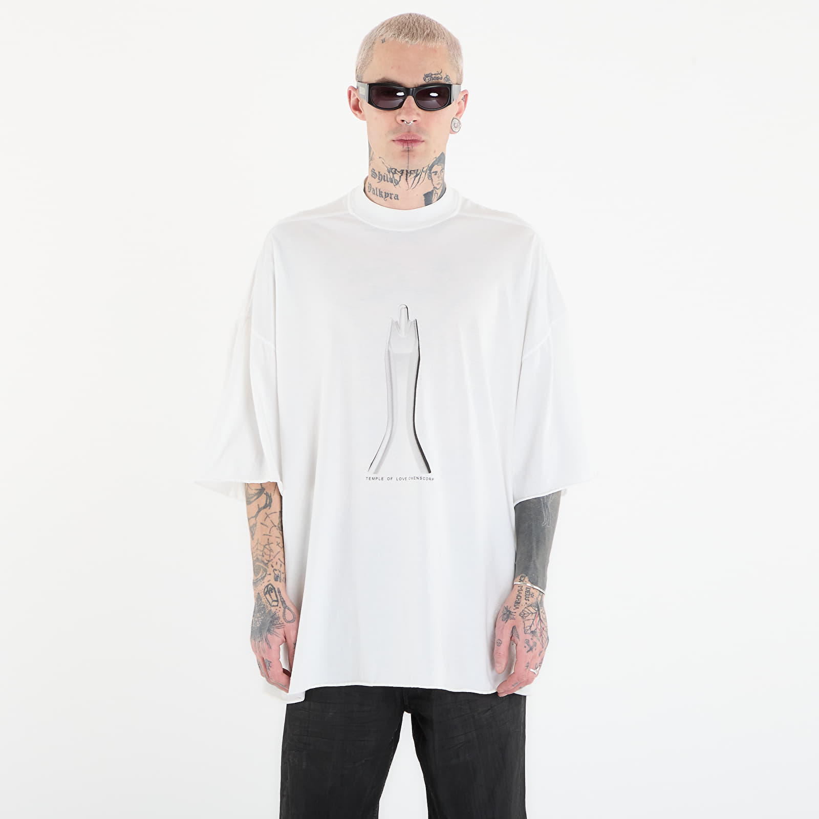 T-shirts Rick Owens DRKSHDW Tommy T-Shirt Milk/ Black