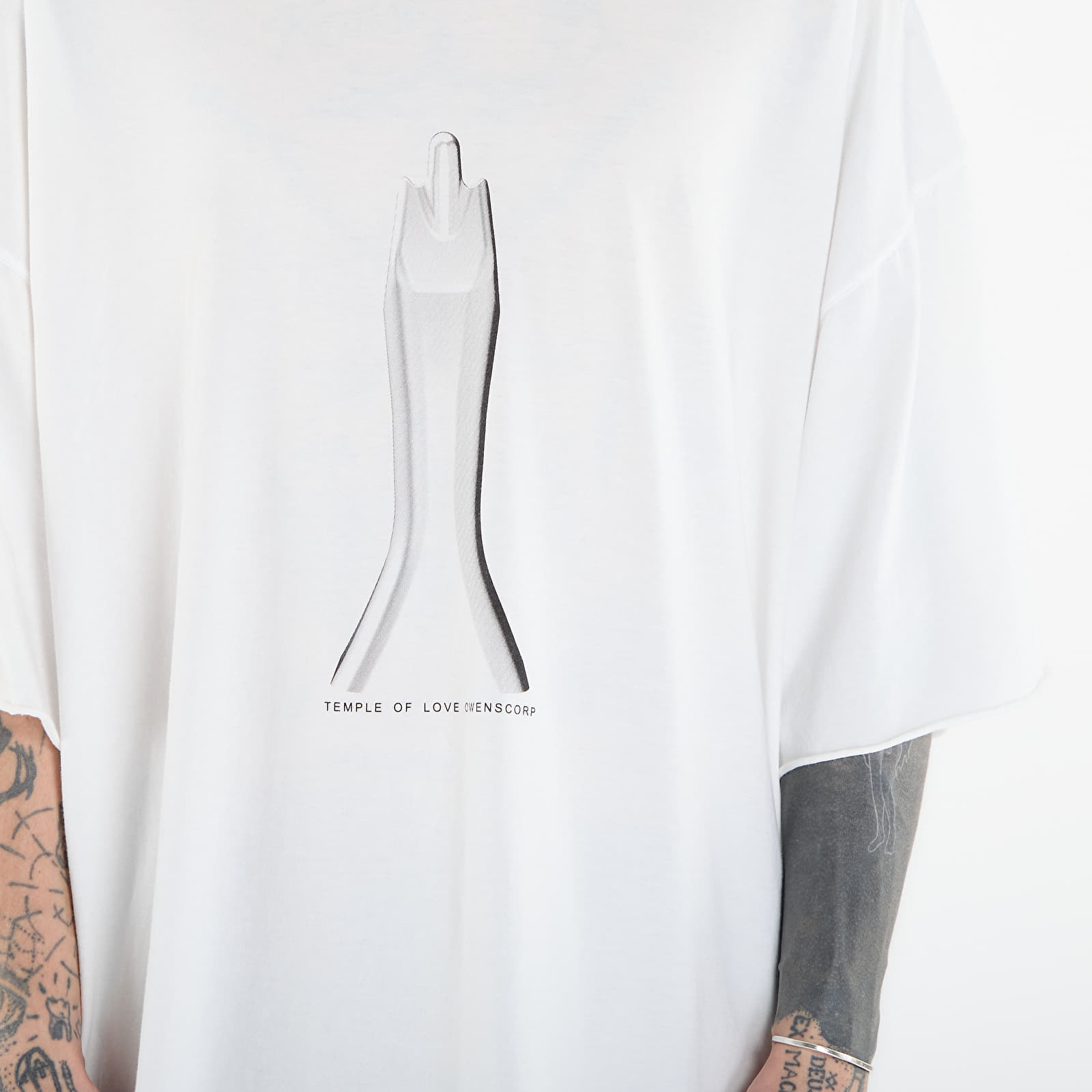 T-shirts Rick Owens DRKSHDW Tommy T-Shirt Milk/ Black