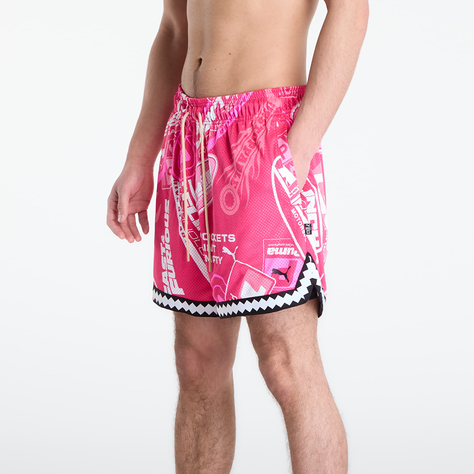 Kraťasy Puma x Fast & Furious Short Garnet Rose/ Aop