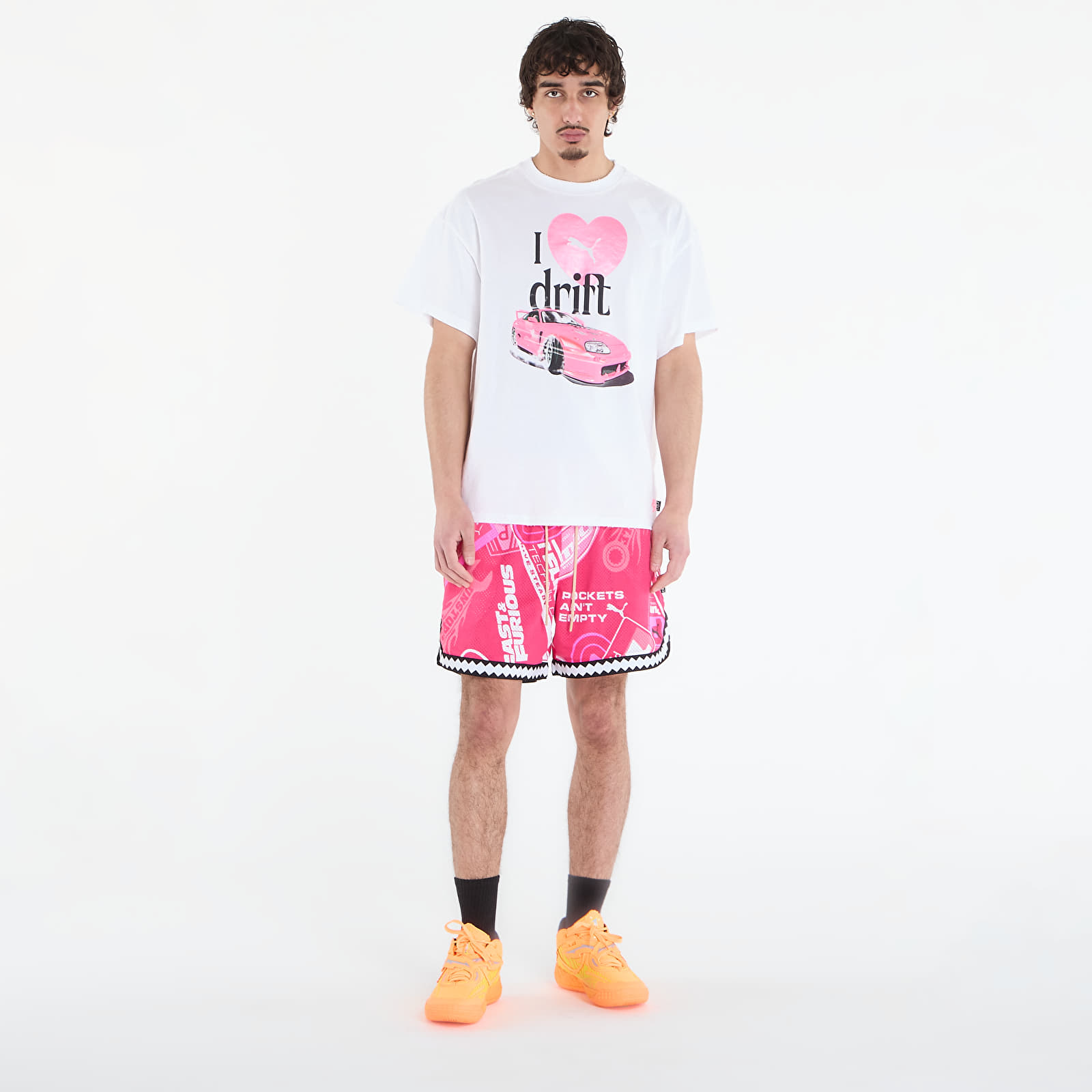 Kraťasy Puma x Fast & Furious Short Garnet Rose/ Aop