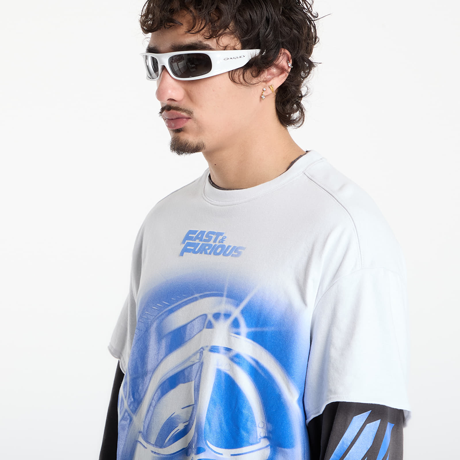 T-Shirts Puma x Fast & Furious Ls Tee Puma White/ Dusky Gray