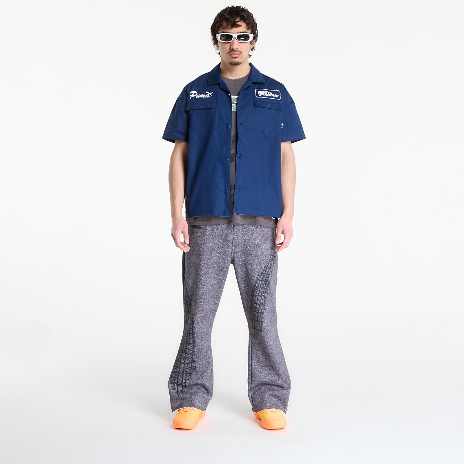 Ризи Puma x Fast & Furious Mechanic Shirt Persian Blue