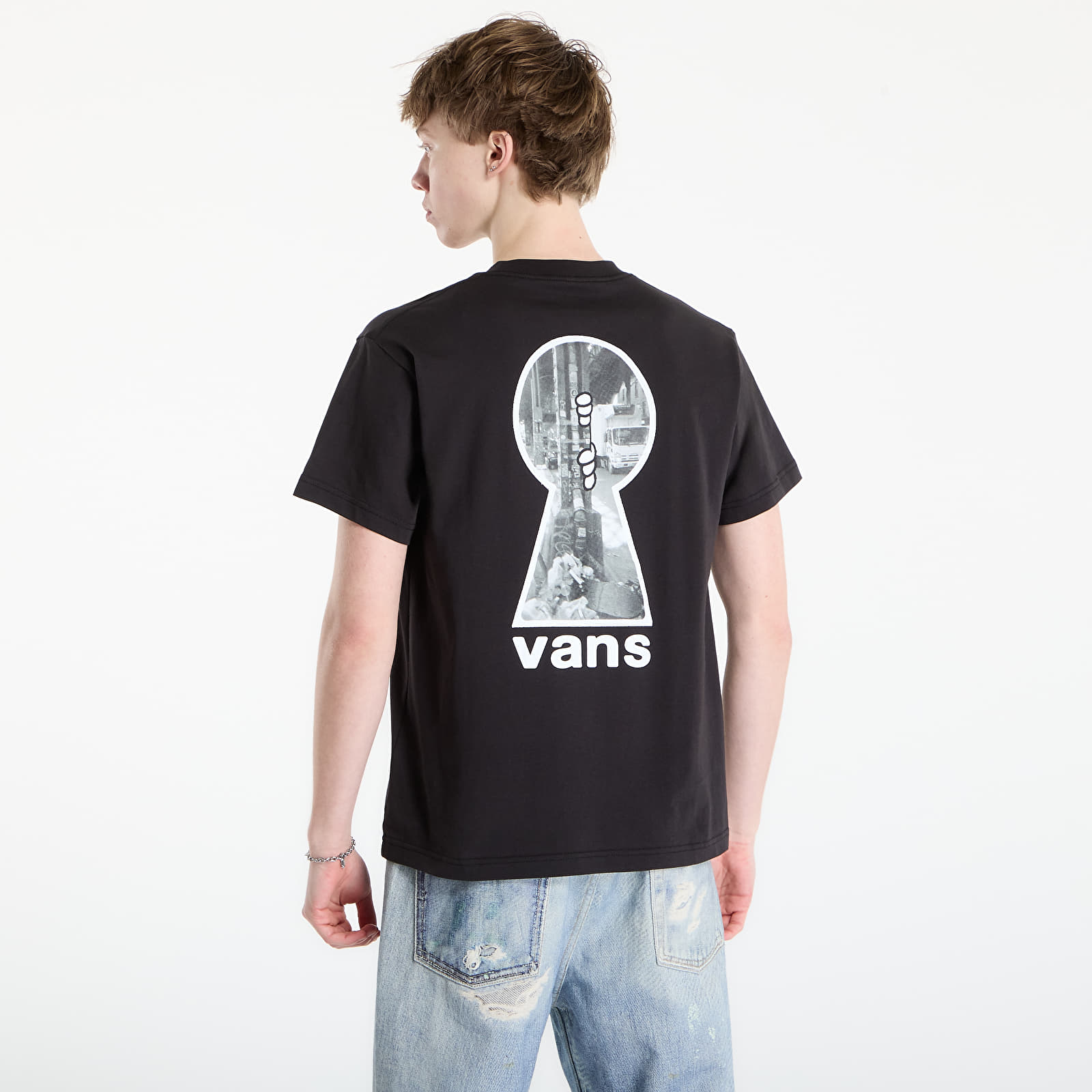 Miesten T-paidat Vans Keyhole Classic SS Tee Black
