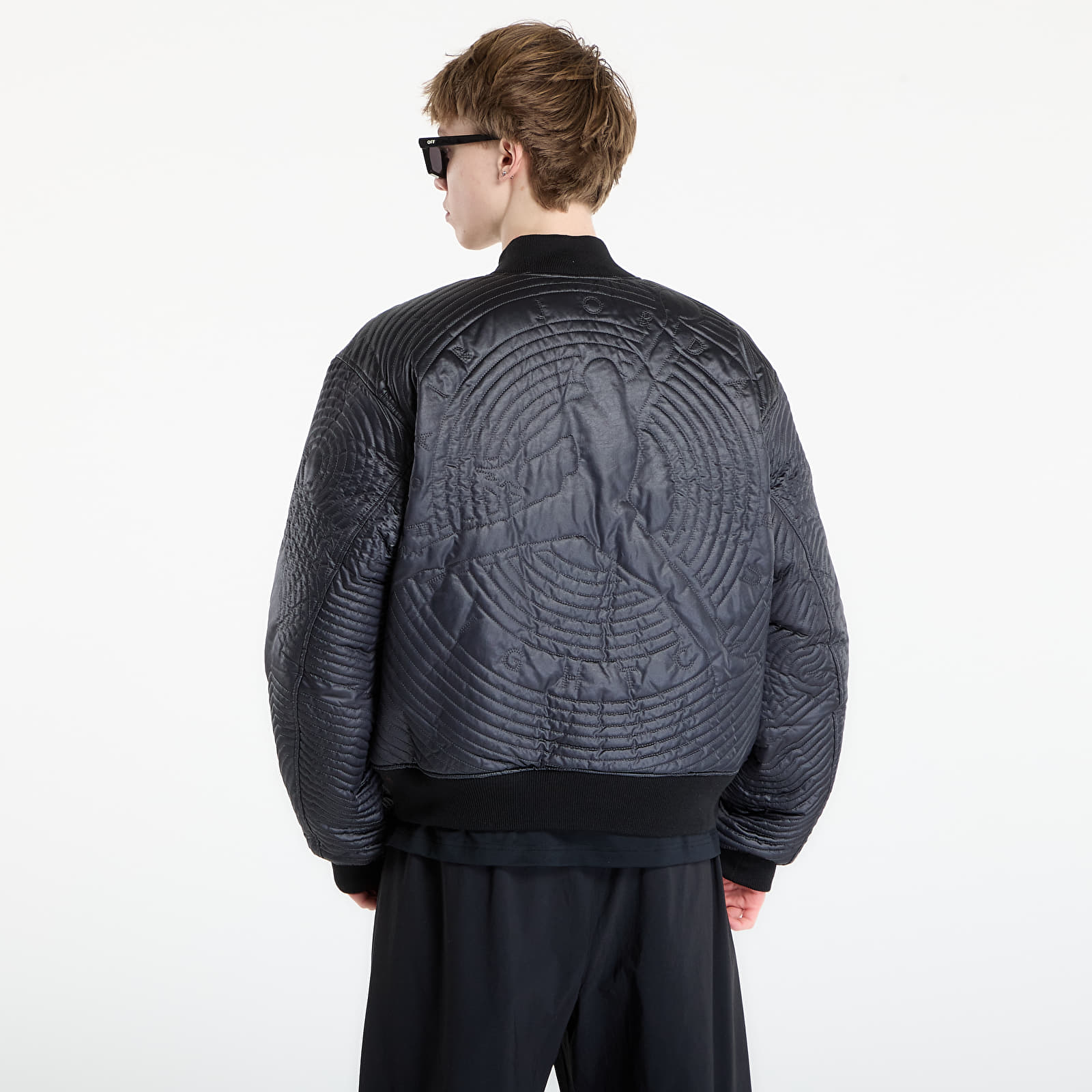 Jacken Jordan Flight Men's Nylon Varsity Jacket Black