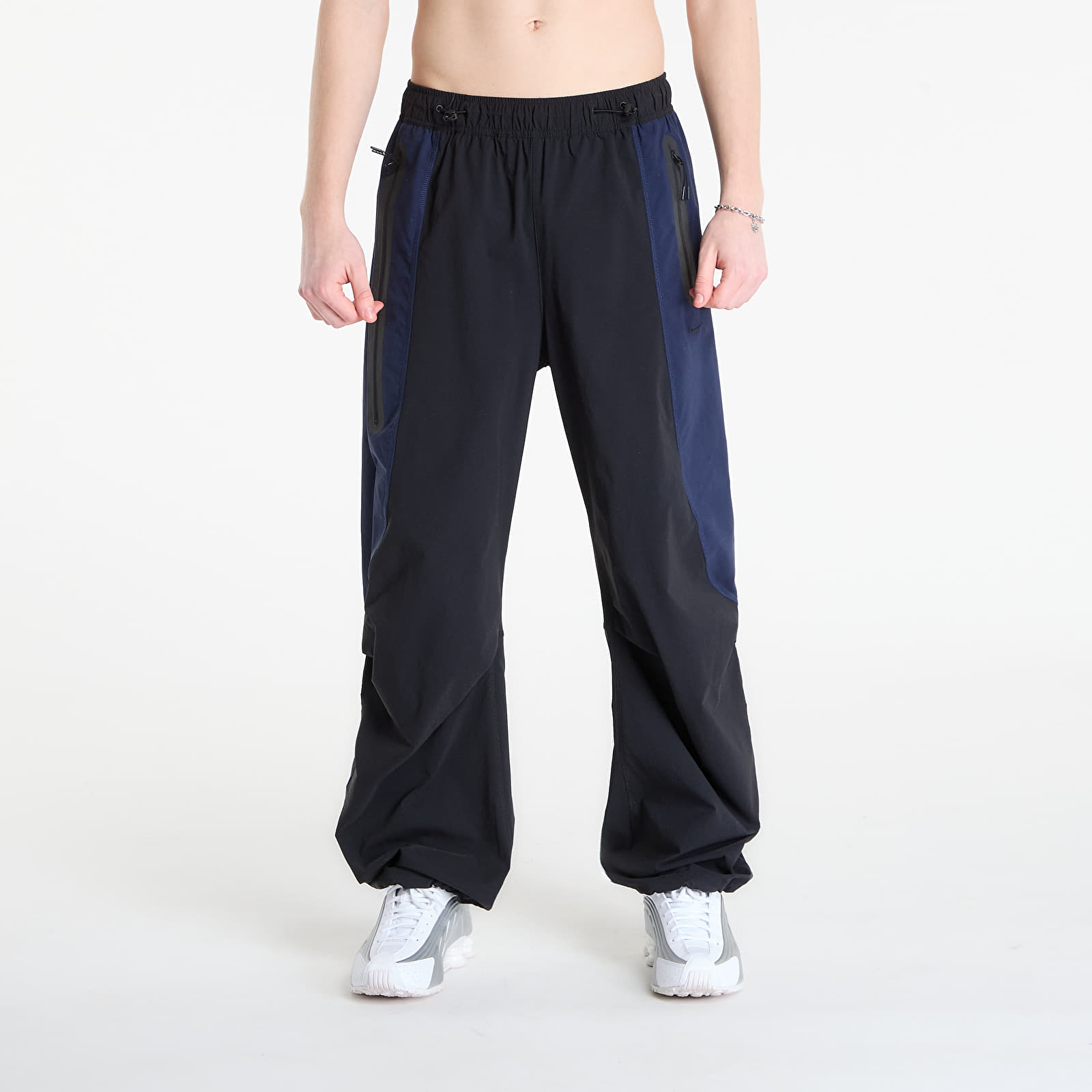 Spodnie Nike Tech Men's Dri-FIT Woven Color-Block Pants Black/ Obsidian/ Black