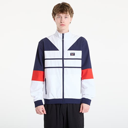 Reebok Heritage Logo Track Top White/ Navy/ Red