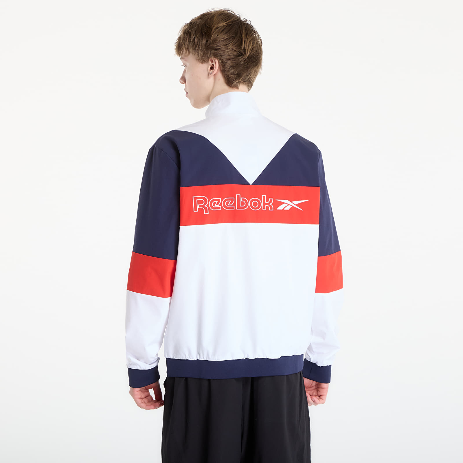 Herrenjacken Reebok Heritage Logo Track Top White/ Navy/ Red