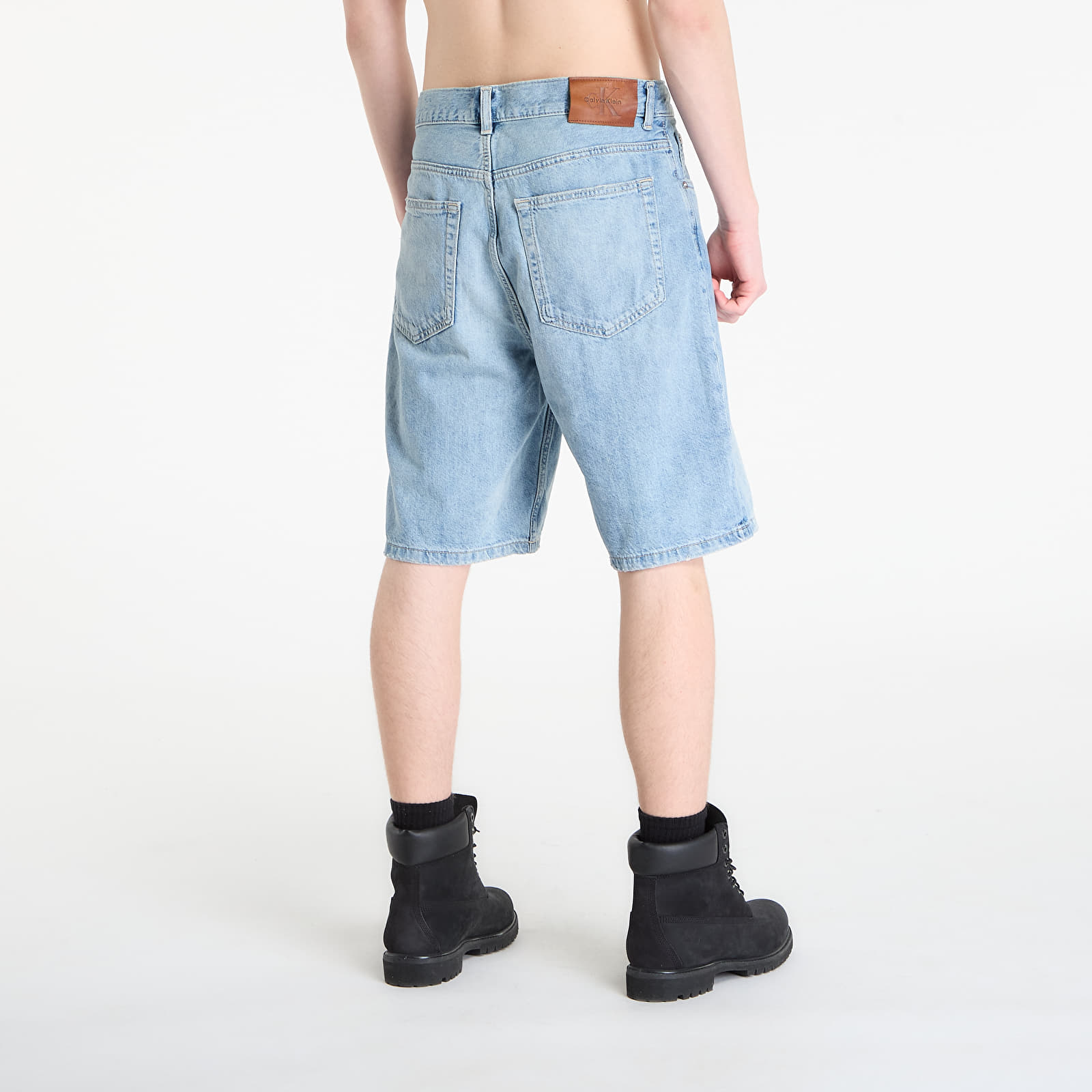 Muške kratke hlače Calvin Klein Jeans Linen 90S Short Drif Blue