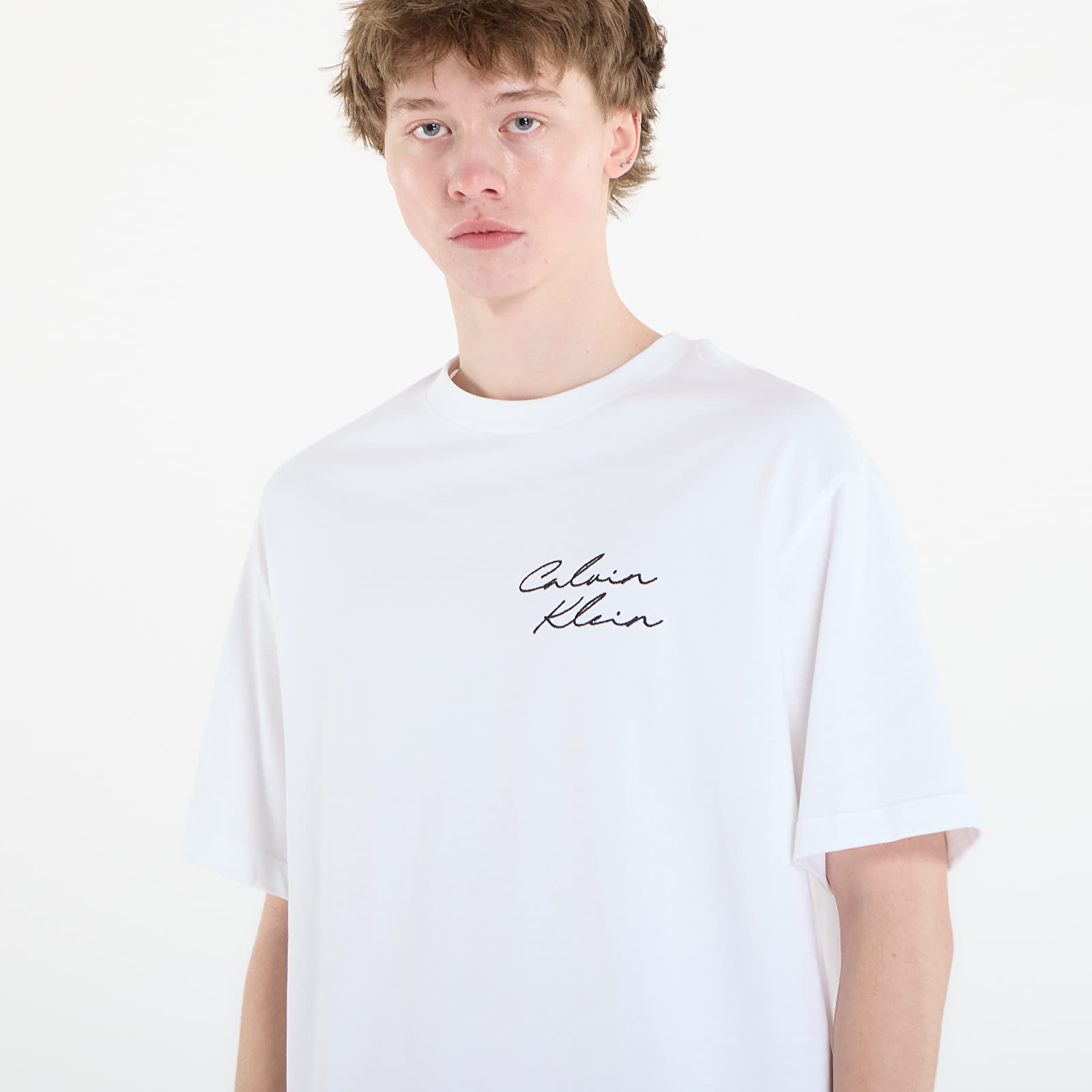 Мъжки тениски Calvin Klein Jeans 16S April Graphic Se Tee White