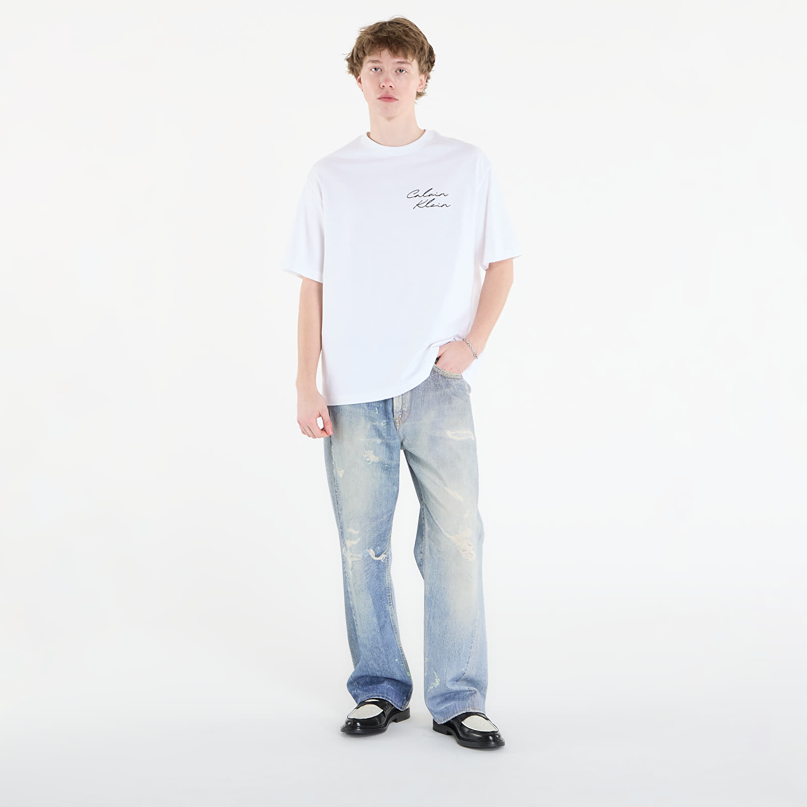 Мъжки тениски Calvin Klein Jeans 16S April Graphic Se Tee White