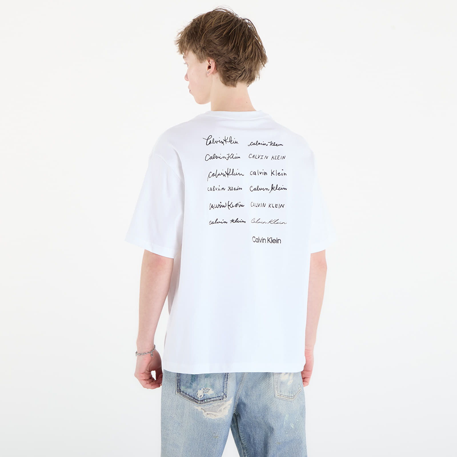 Мъжки тениски Calvin Klein Jeans 16S April Graphic Se Tee White