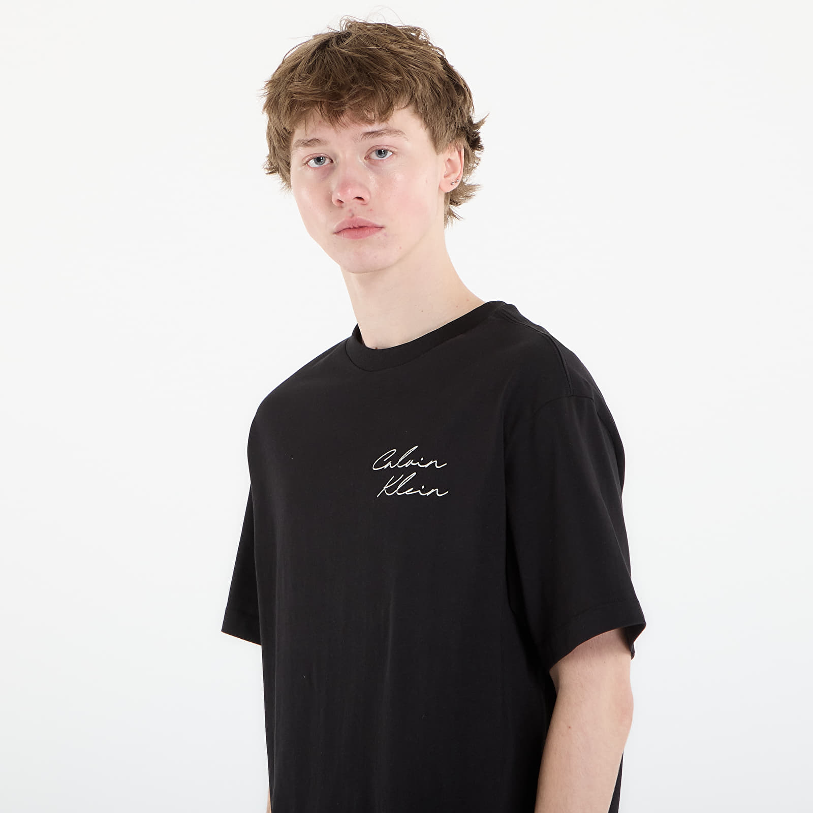 Muške majice kratkih rukava Calvin Klein Jeans 16S April Graphic Se Tee Black