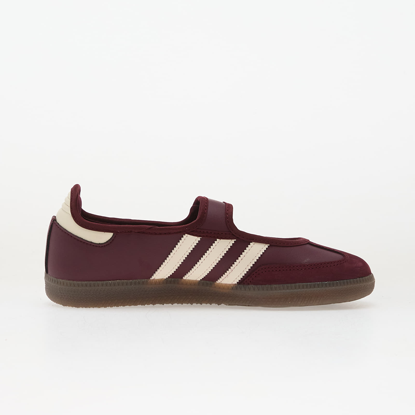 Skor för kvinnor adidas Samba Jane W Maroon/ Crew White/ Gold Metallic