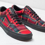 Men s shoes Vans Old Skool Plaid Mix Red Black Footshop