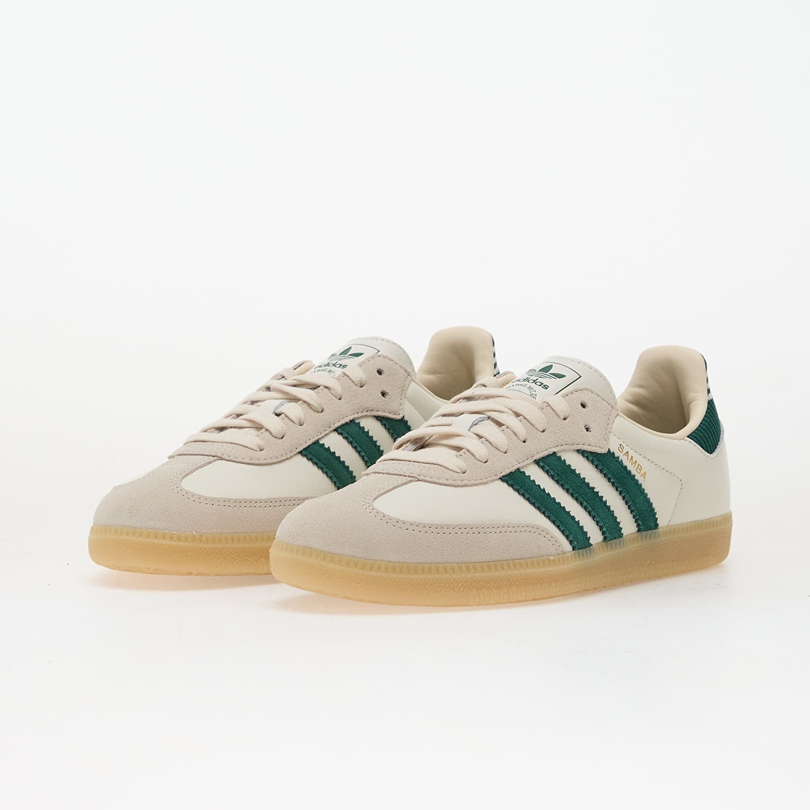 Men's shoes adidas Samba Og Cloud White/ Collegiate Green/ Gum