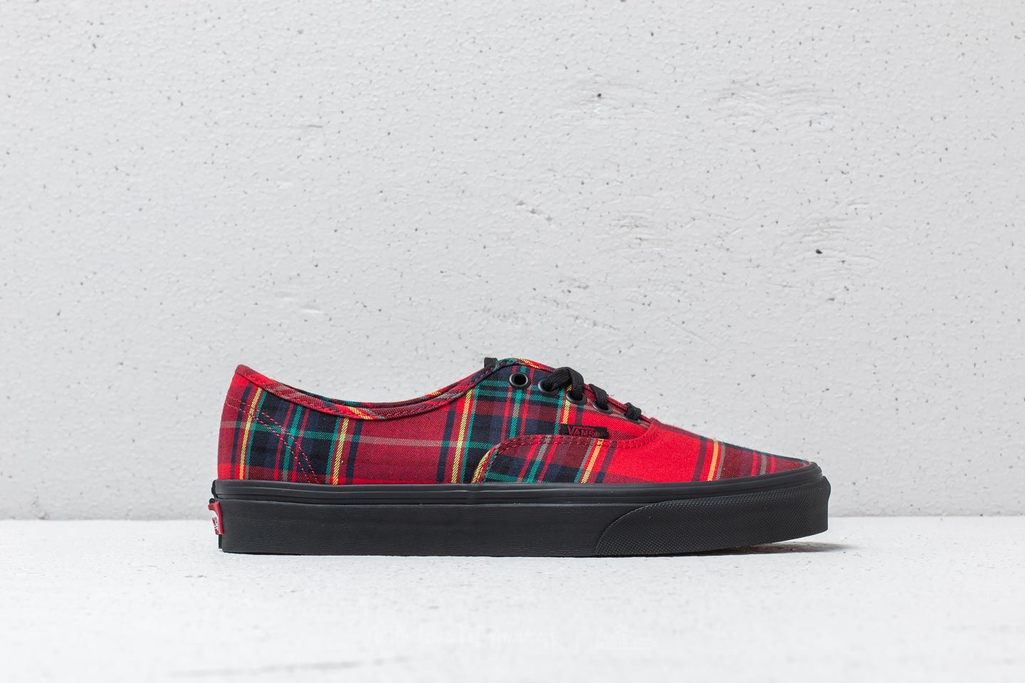 Sko til mænd Vans Authentic (Plaid Mix) Red/ Black