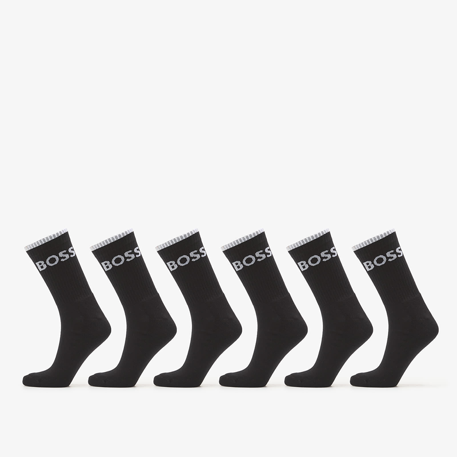 Чорапи Hugo Boss 6-Pack QS Stripe CC Socks Black 39-42