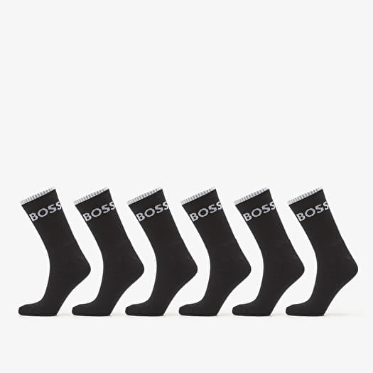 Čarape Hugo Boss 6-Pack QS Stripe CC Socks Black