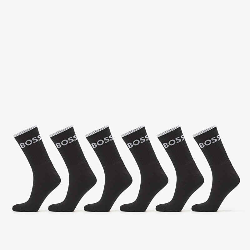 Calzini Hugo Boss 6-Pack QS Stripe CC Socks Black
