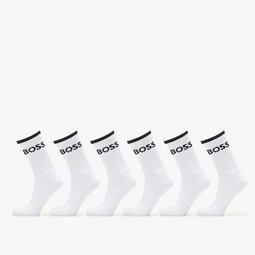 Čarape Hugo Boss 6-Pack QS Stripe CC Socks White